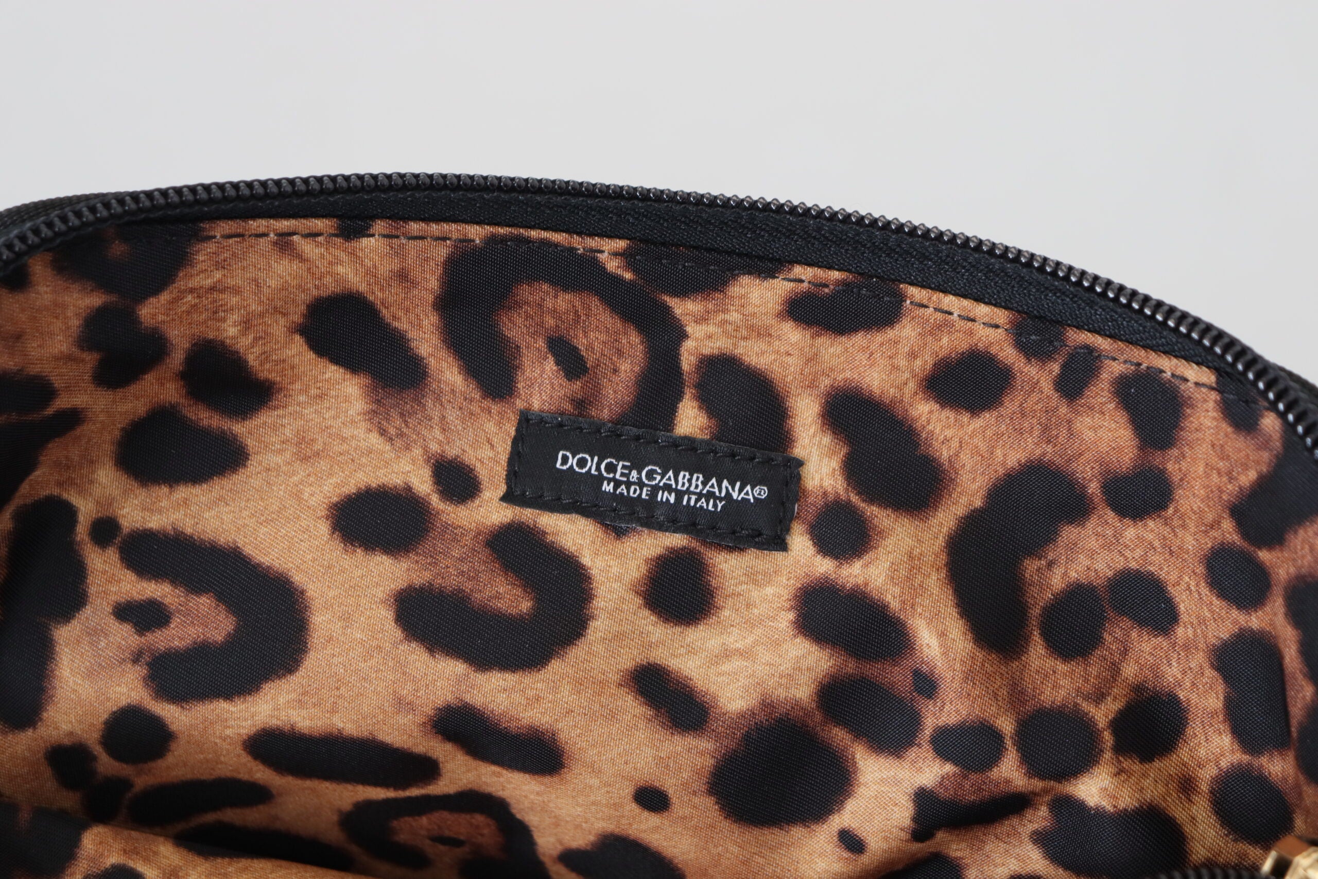 Dolce & Gabbana Elegant Polyamide Pouch Blue Bag