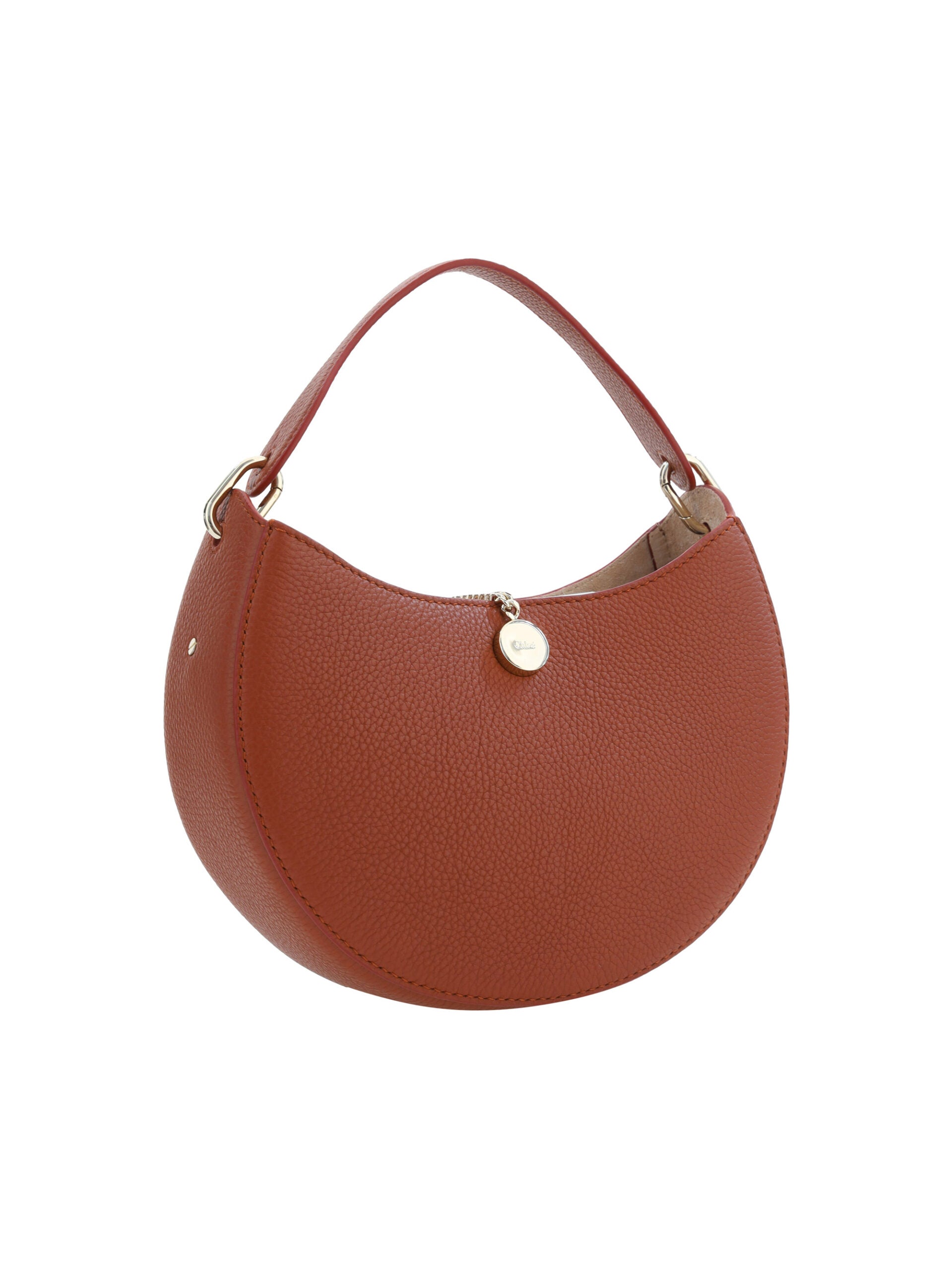 Chloé Sepia Small Arlène Leather Shoulder Brown Bag