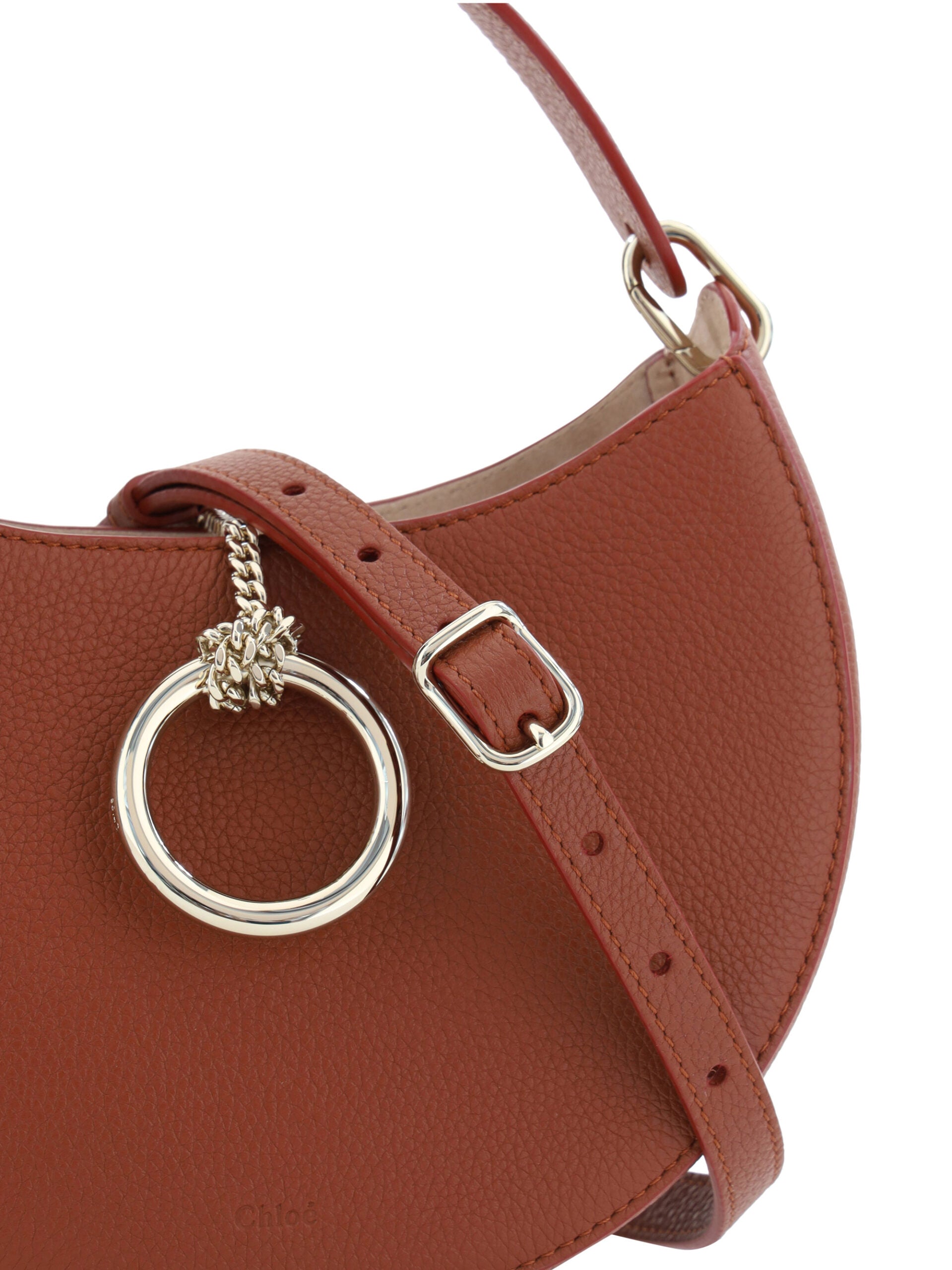Chloé Sepia Small Arlène Leather Shoulder Brown Bag