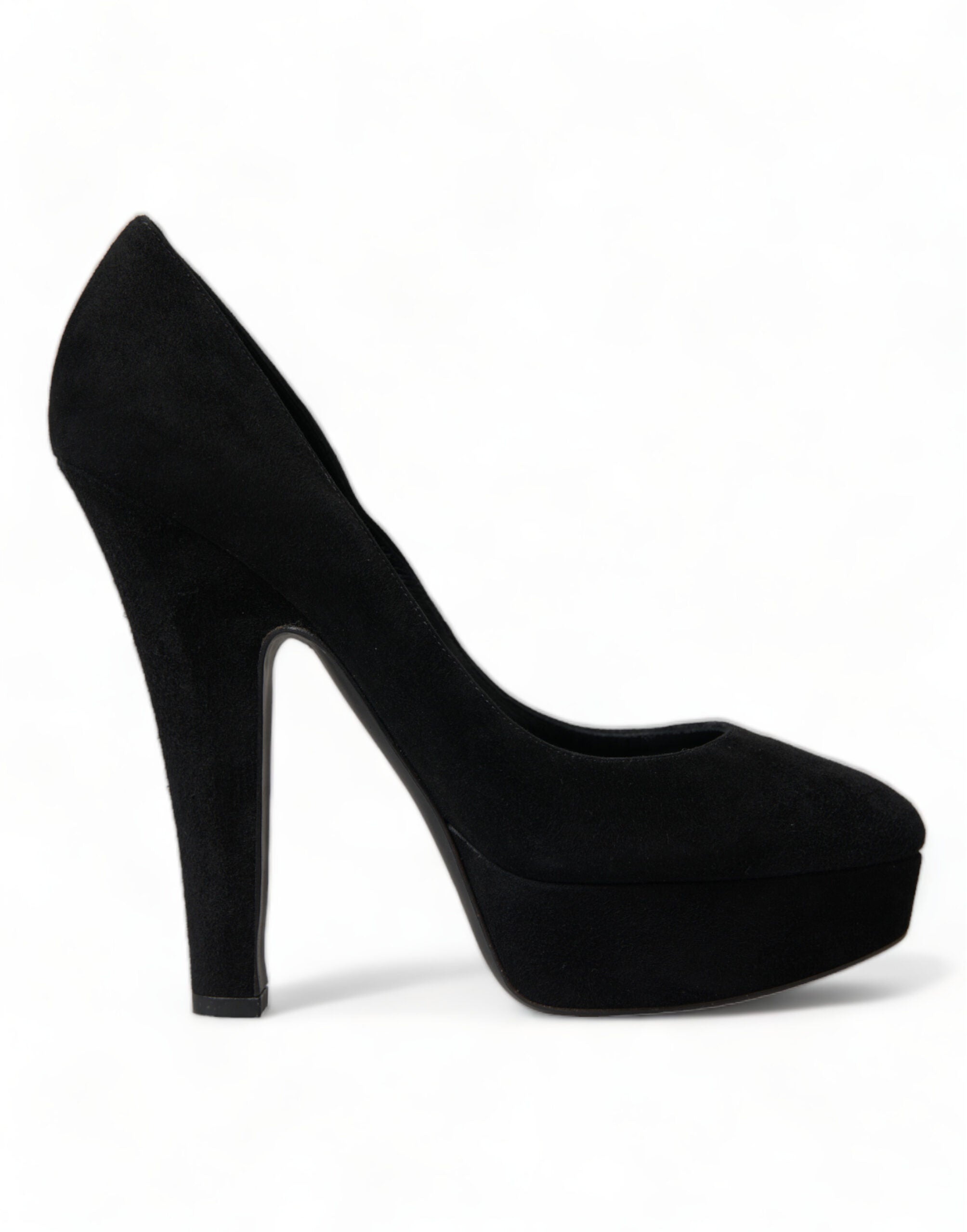 Dolce & Gabbana Suede Heeled Pumps Black Sophistication