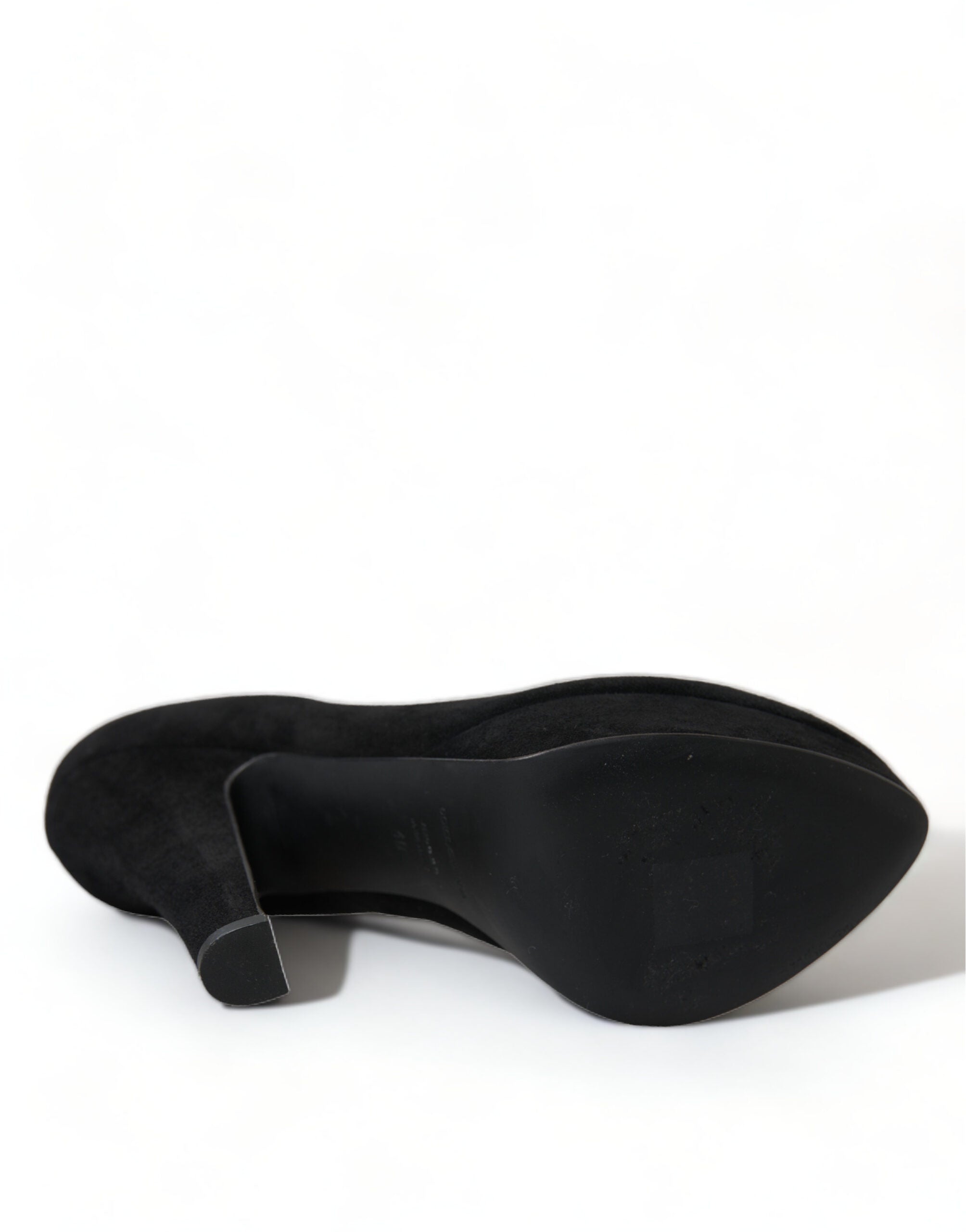 Dolce & Gabbana Suede Heeled Pumps Black Sophistication