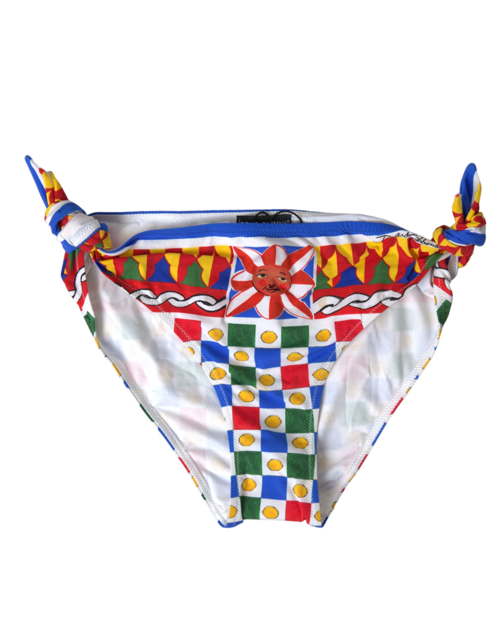 Dolce & Gabbana Carretto Print Bikini Multicolor Bottom