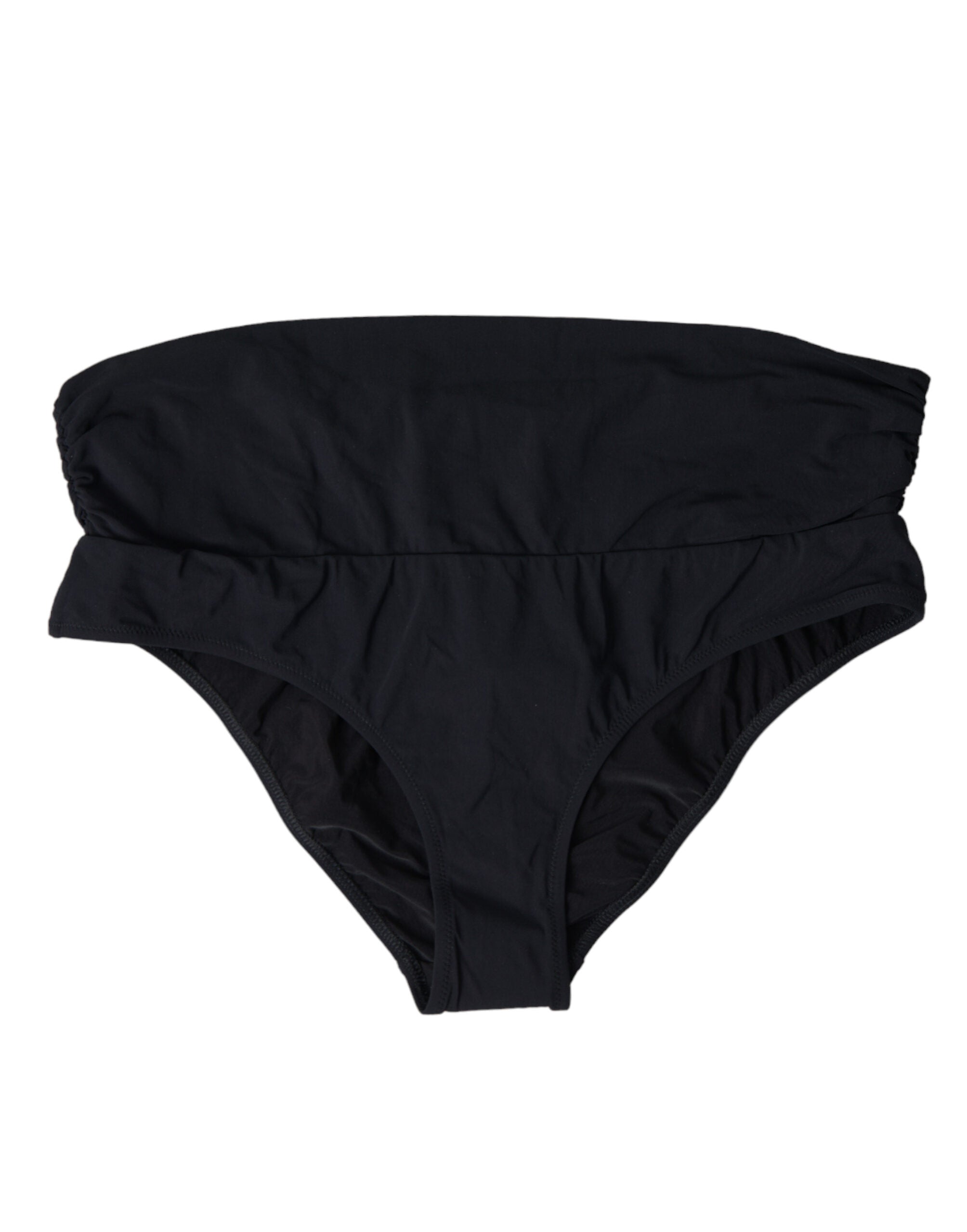 Dolce & Gabbana Elegant Bikini Bottom - Ultimate Beach Black Elegance