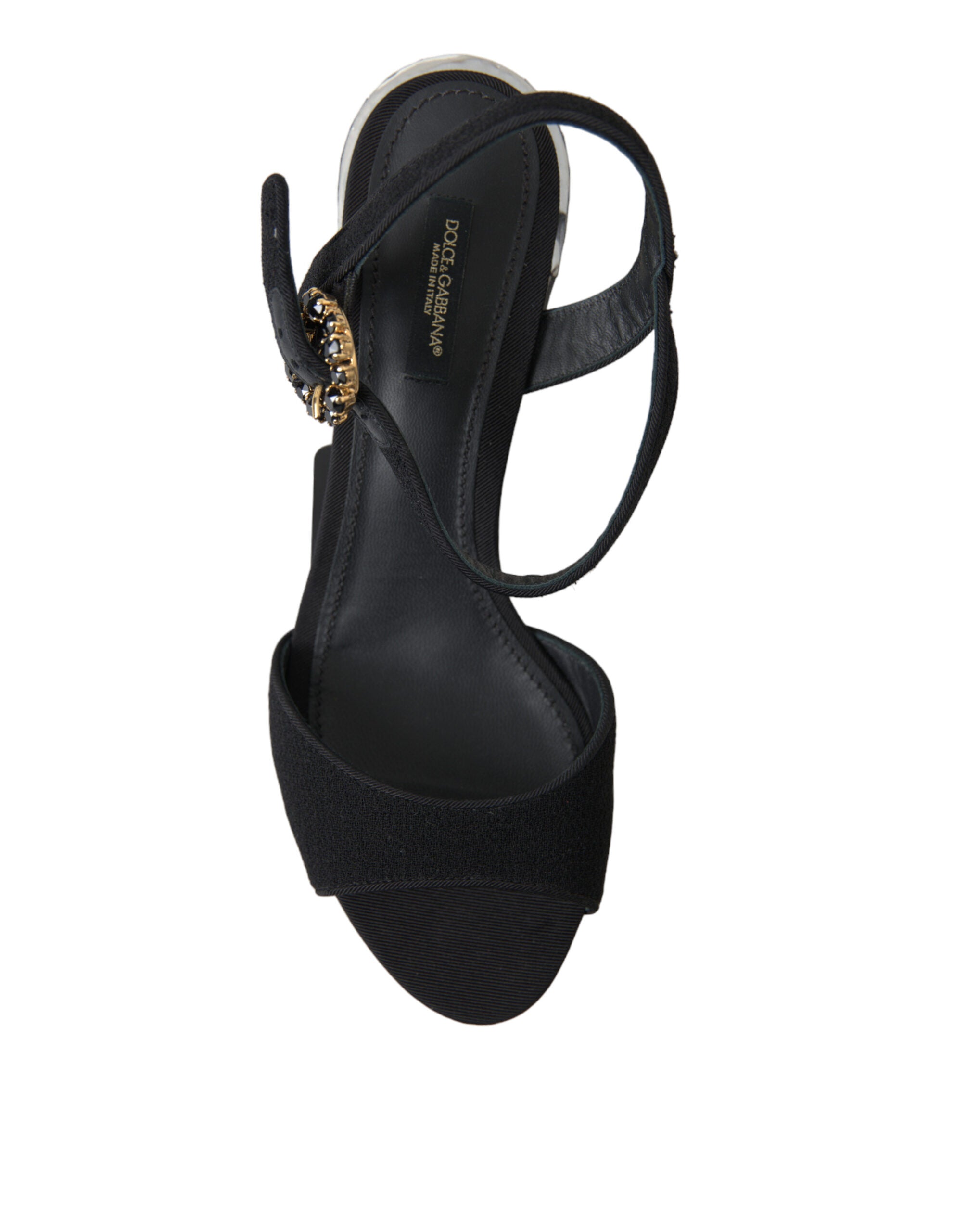 Dolce & Gabbana Elegant Ankle Strap Sandals With Mirror Heels