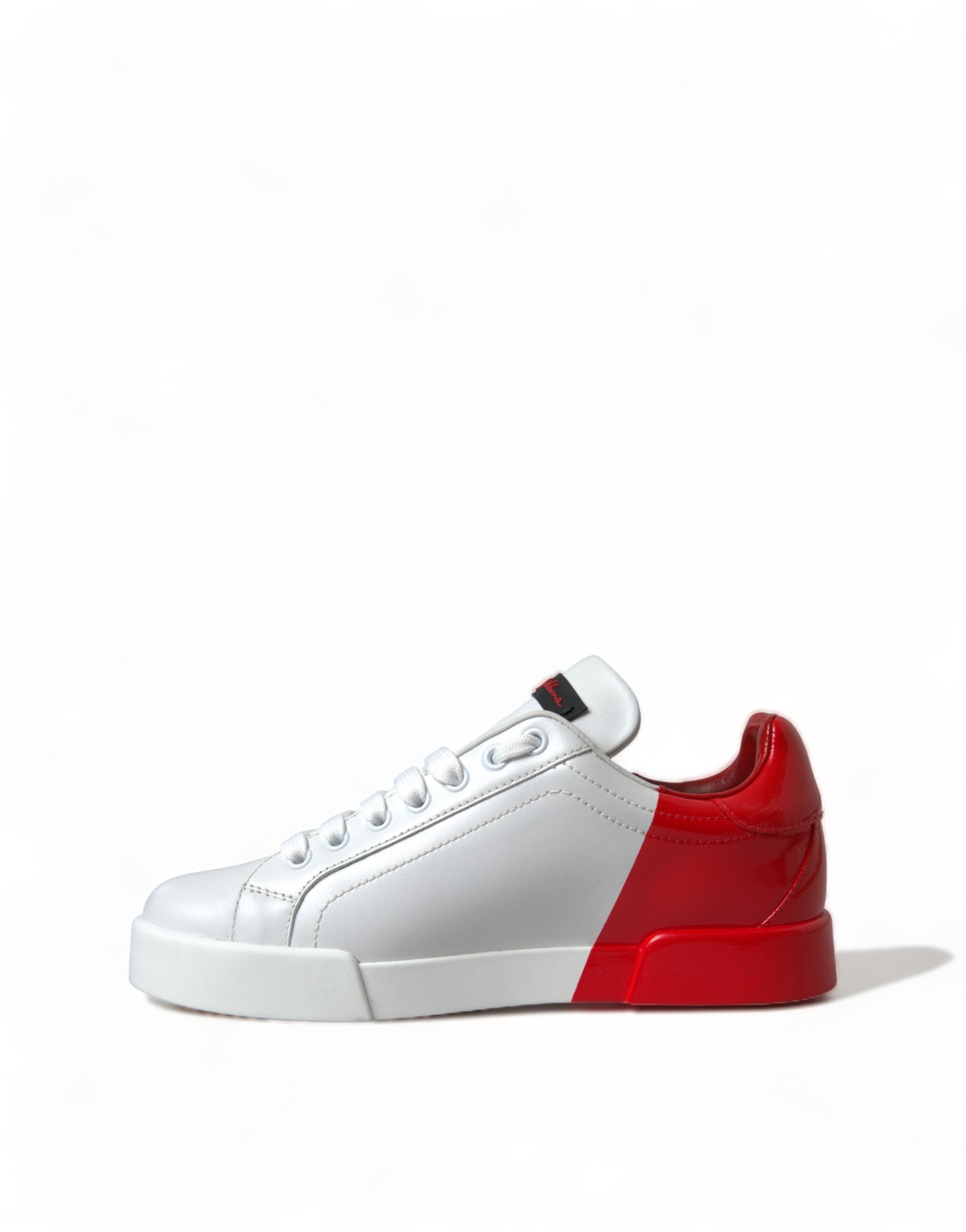 Dolce & Gabbana Elegant Leather Portofino White Sneakers