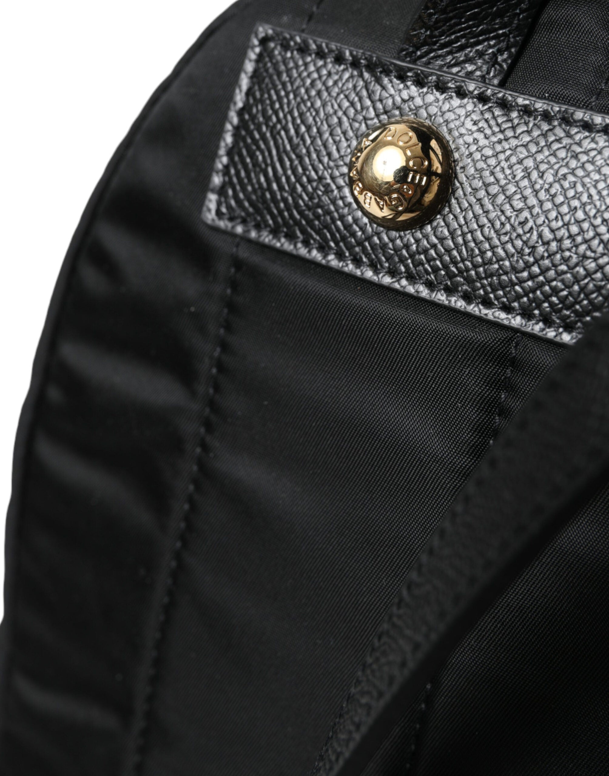 Dolce & Gabbana Elegant Detail Black Gold Backpack