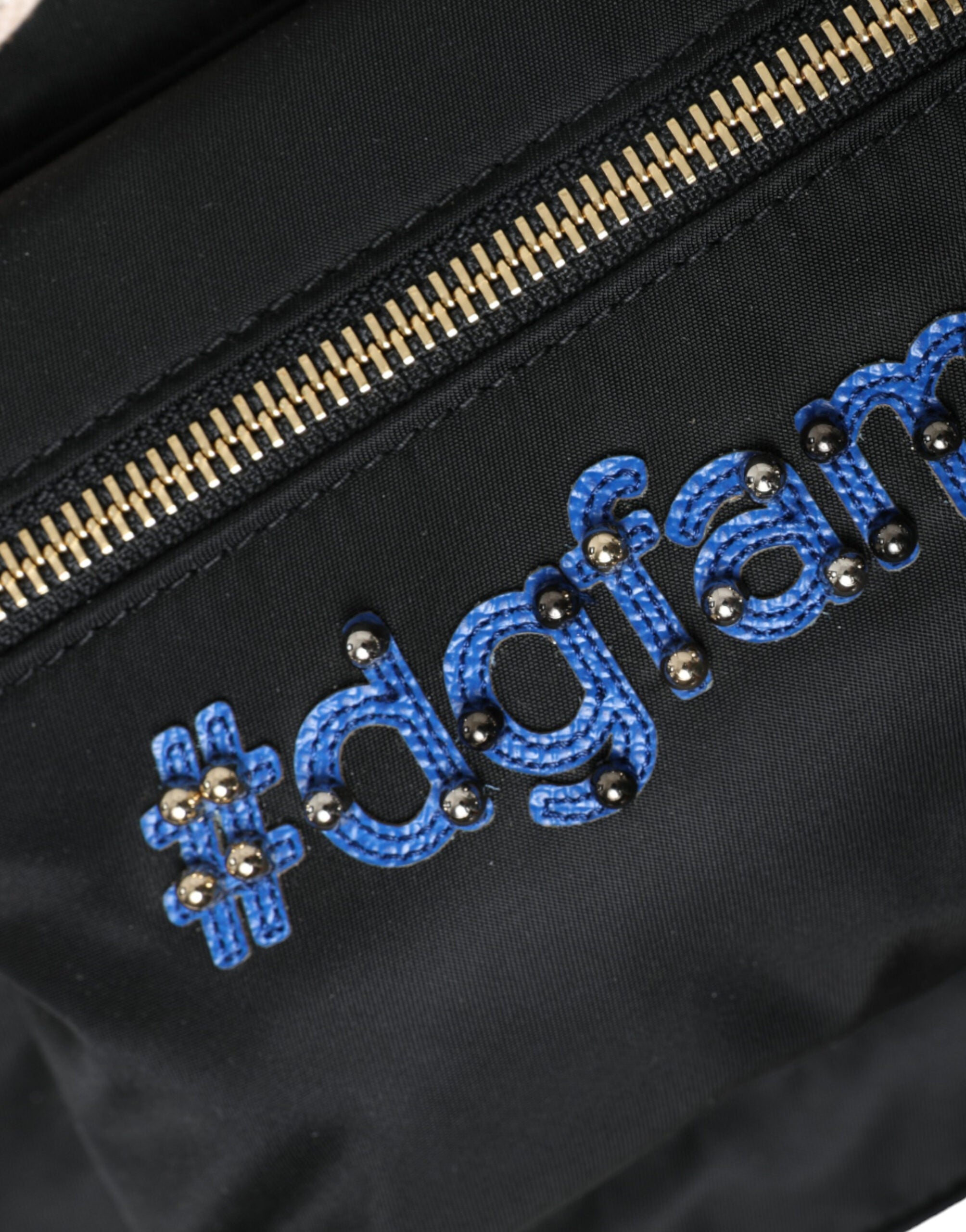 Dolce & Gabbana Elegant Detail Black Gold Backpack