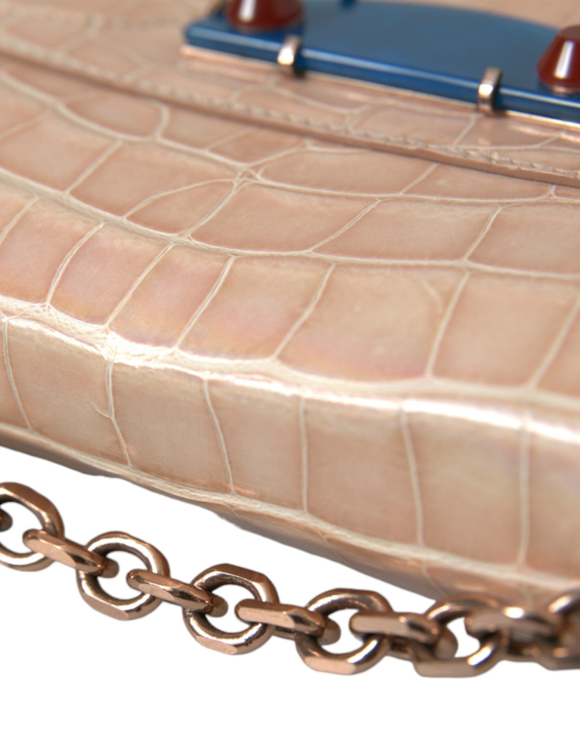 Balenciaga Elegant Mini Chain Clutch For Evening Beige Elegance