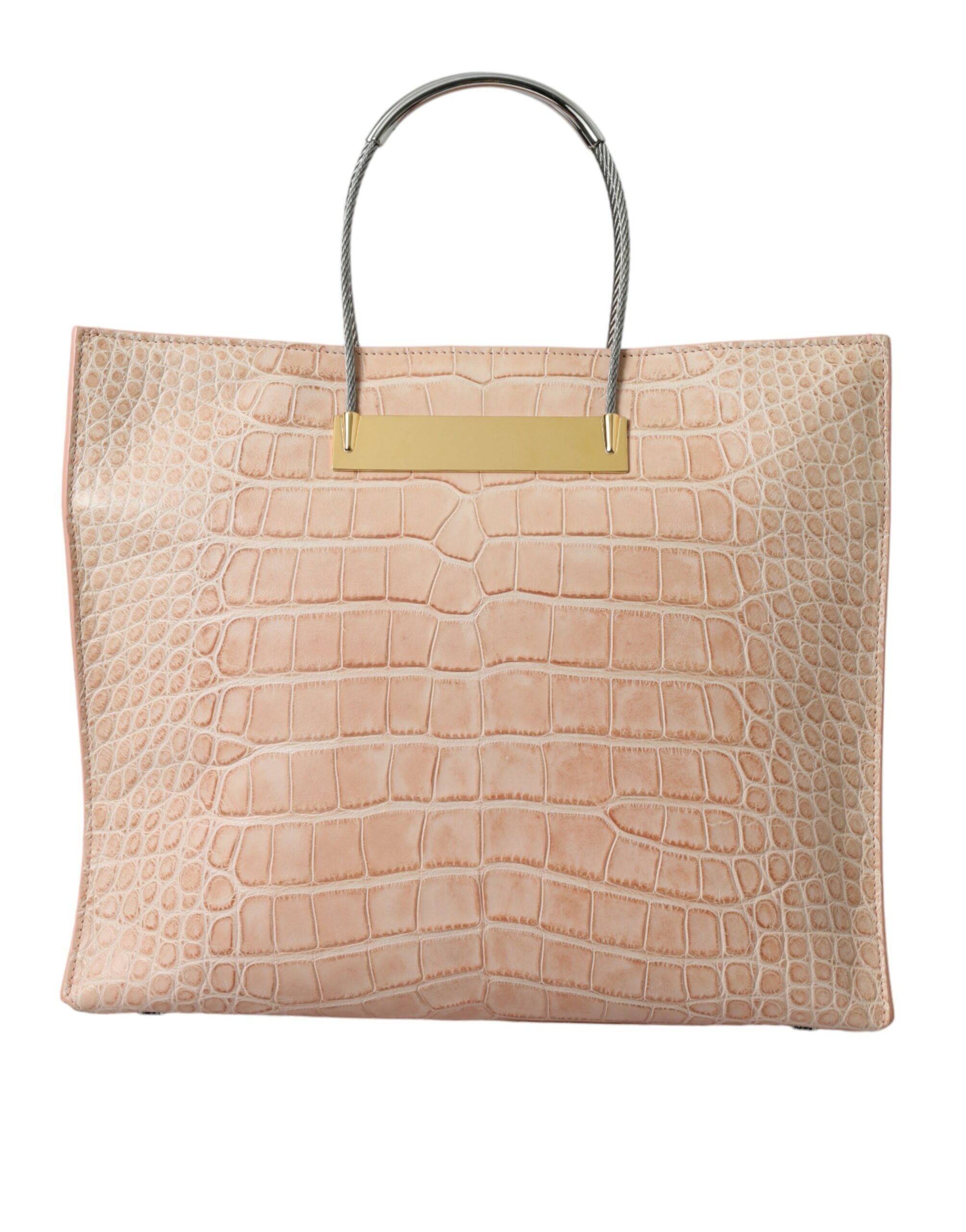 Balenciaga Alligator Leather Chic Tote Pink Bag