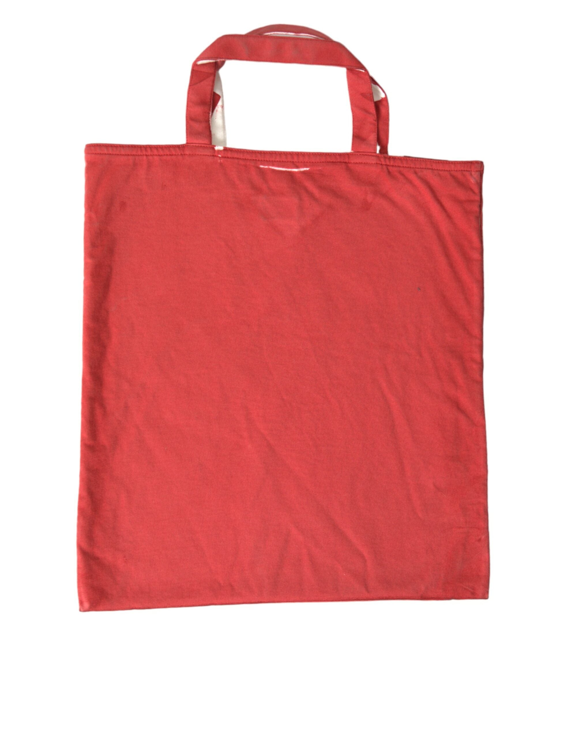 Prada Chic And Fabric Tote Red White Bag - Handbags - For Women - GlamSteals