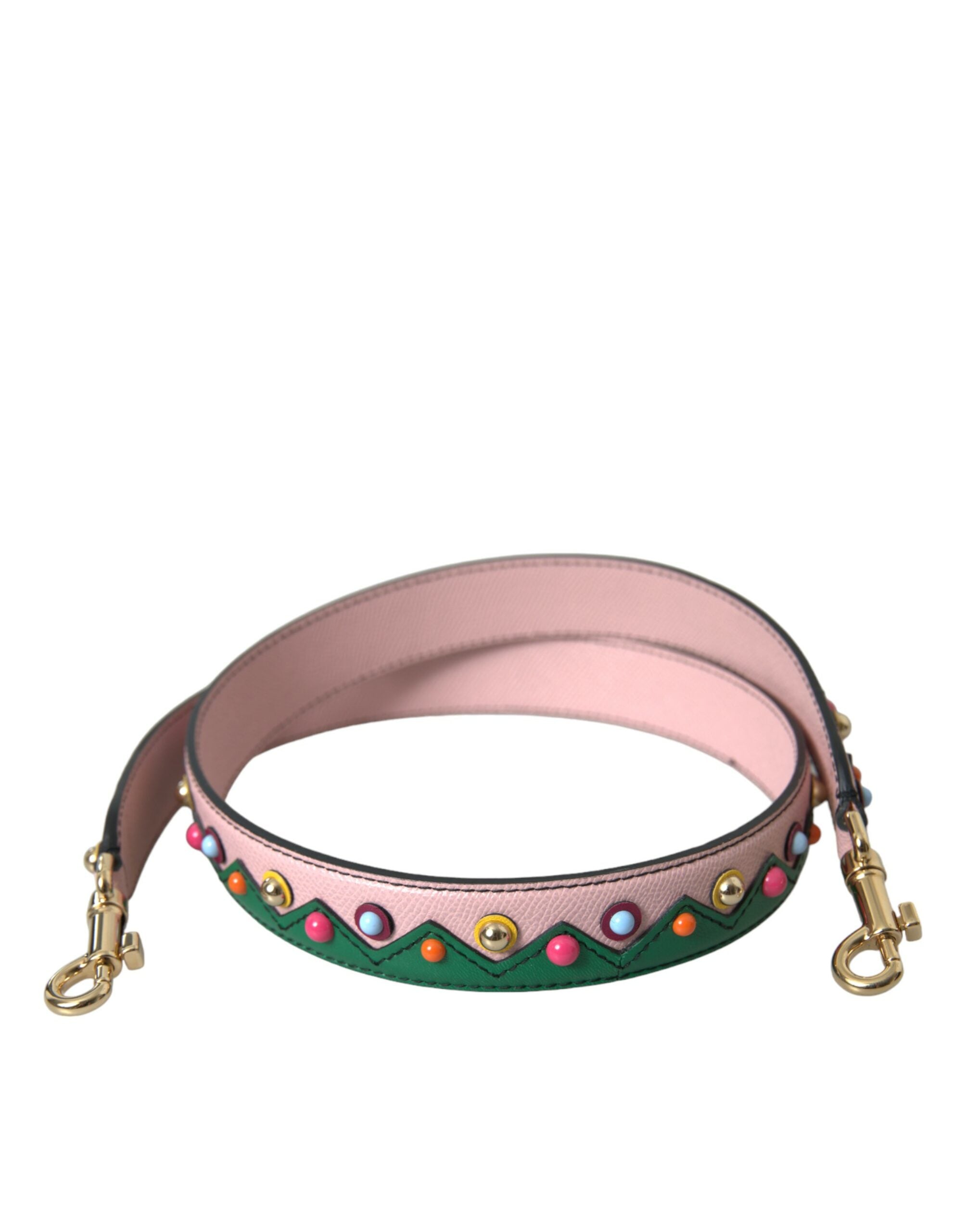 Dolce & Gabbana Leather Handbag Accessory Shoulder Pink Strap