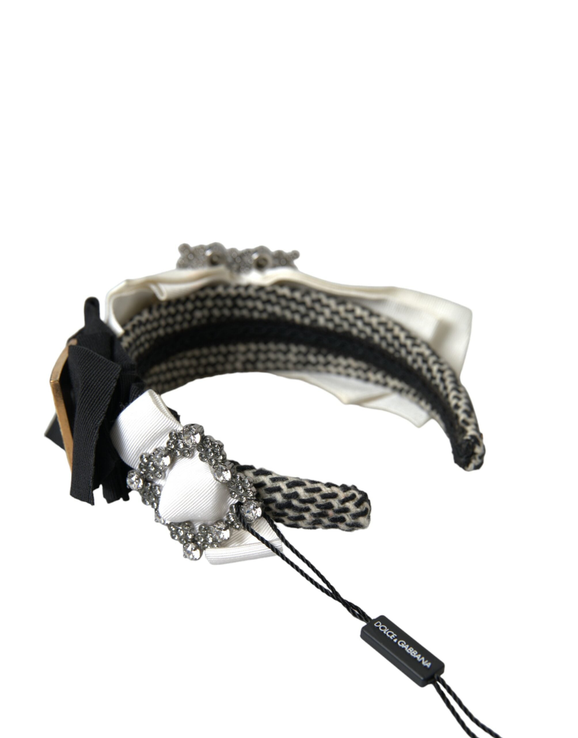 Dolce & Gabbana Crystal Embellished Women Headband Multicolor Diadem