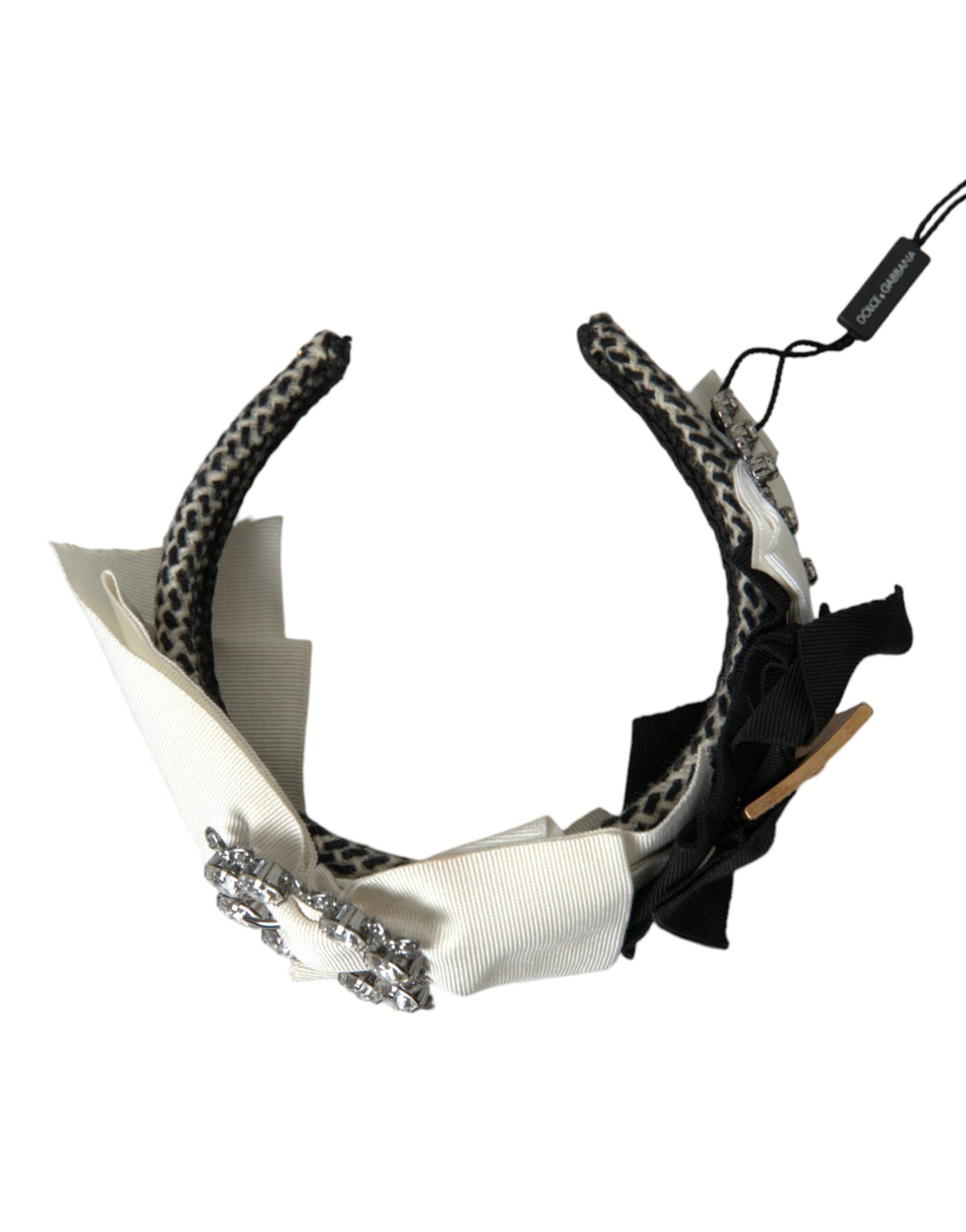 Dolce & Gabbana Crystal Embellished Women Headband Multicolor Diadem