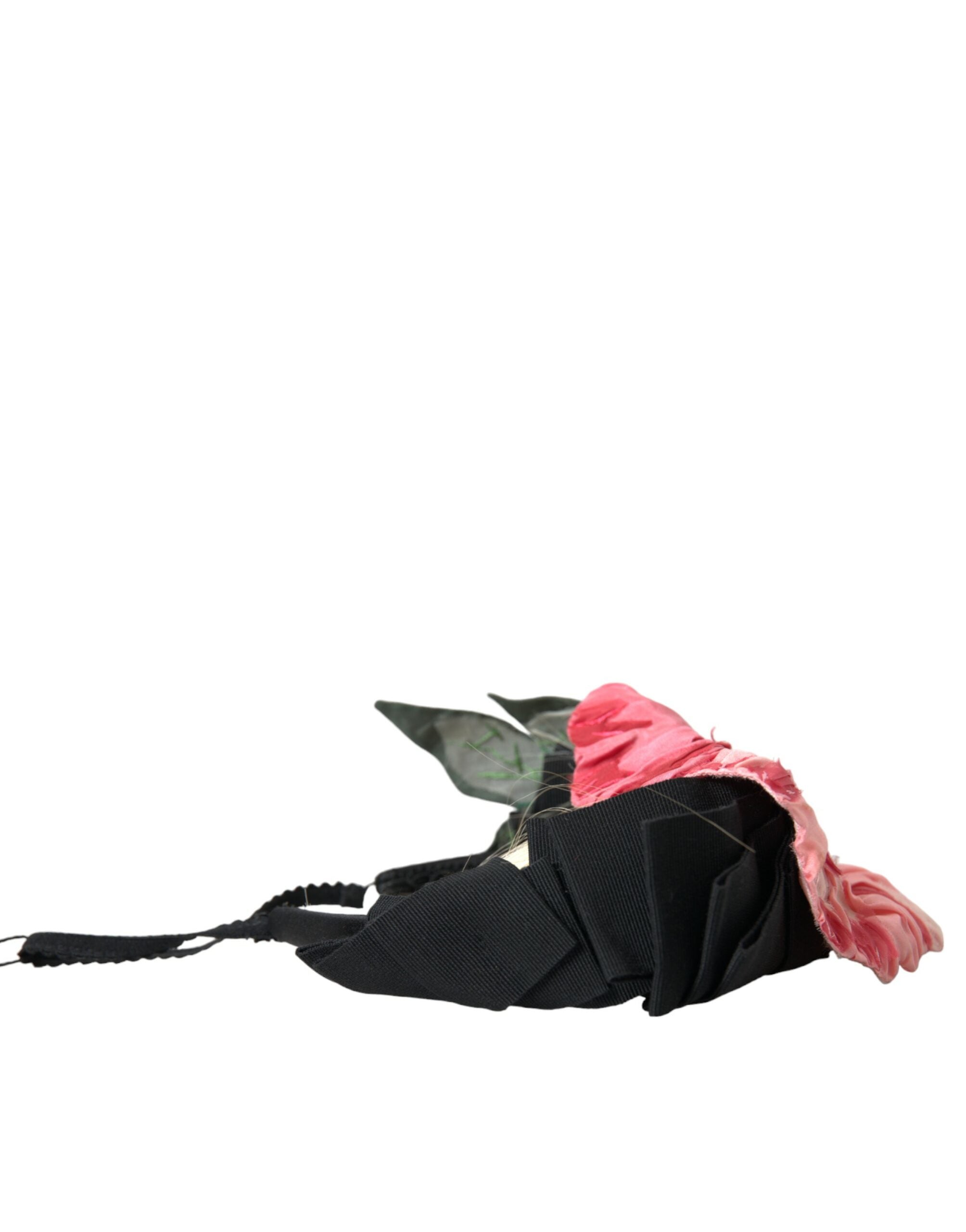 Dolce & Gabbana Viscose Hair Parrucchiera Headband Black White Diadem