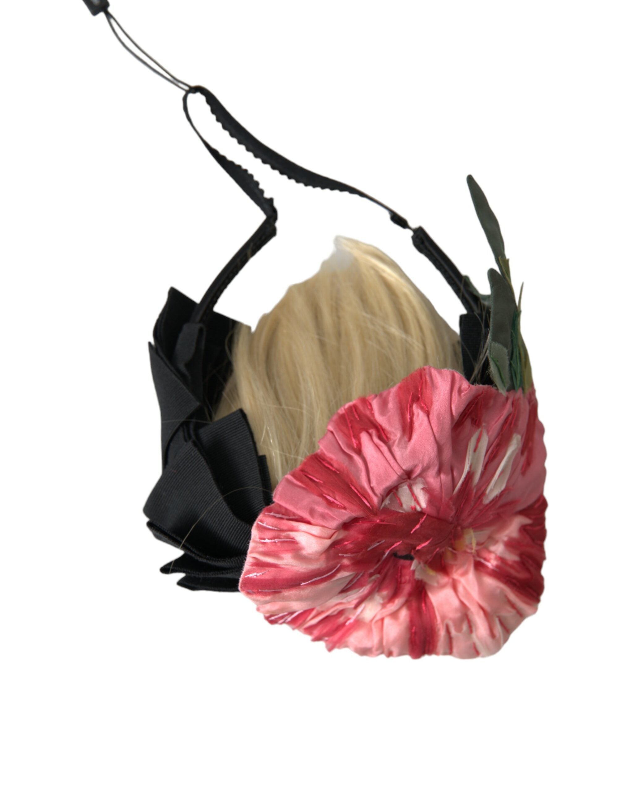 Dolce & Gabbana Viscose Hair Parrucchiera Headband Black White Diadem