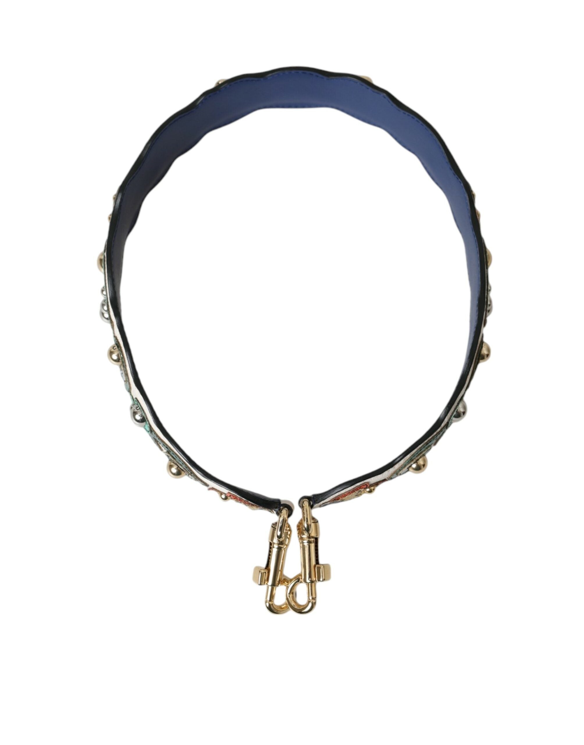 Dolce & Gabbana Leather Handbag Belt Accessory Shoulder White Strap