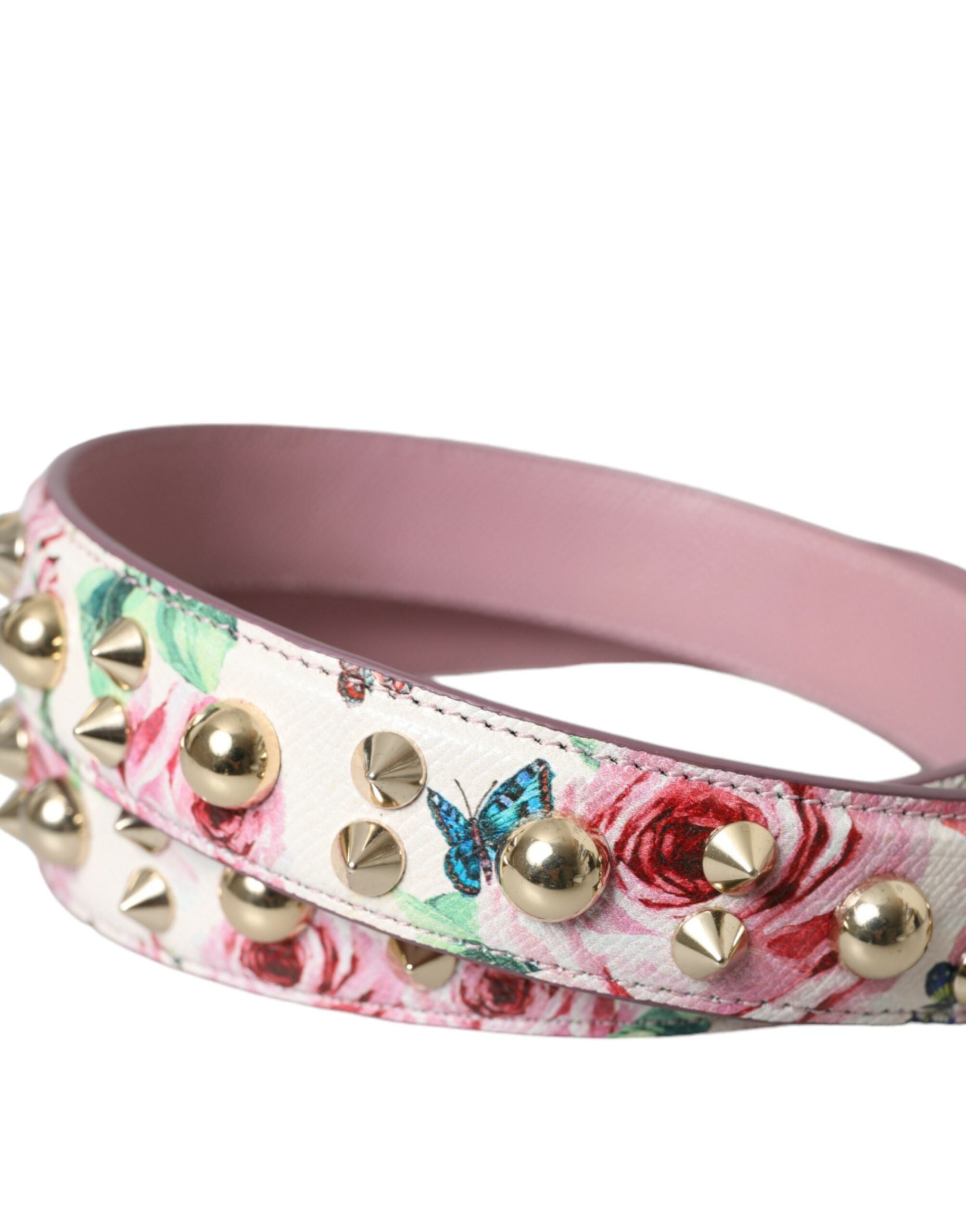 Dolce & Gabbana Floral Handbag Accessory Shoulder Pink Strap
