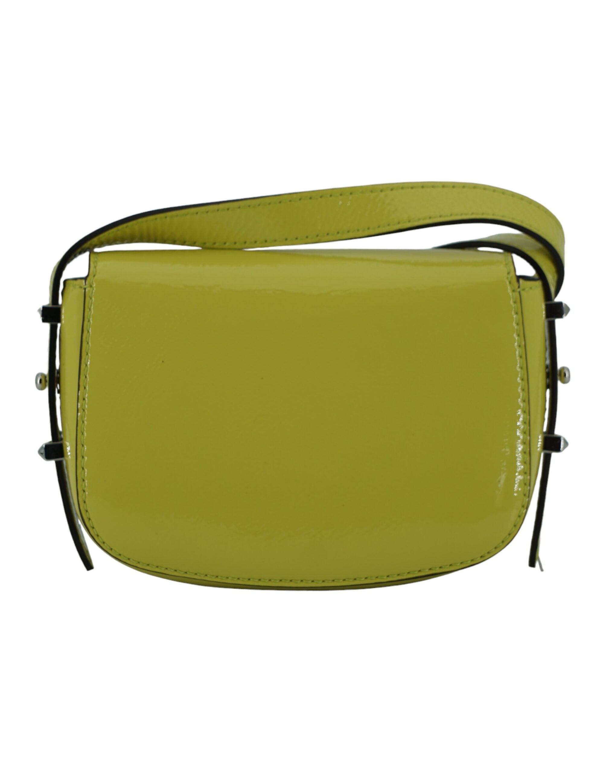 Jimmy Choo Lime Leather Small Shoulder Yellow Bag