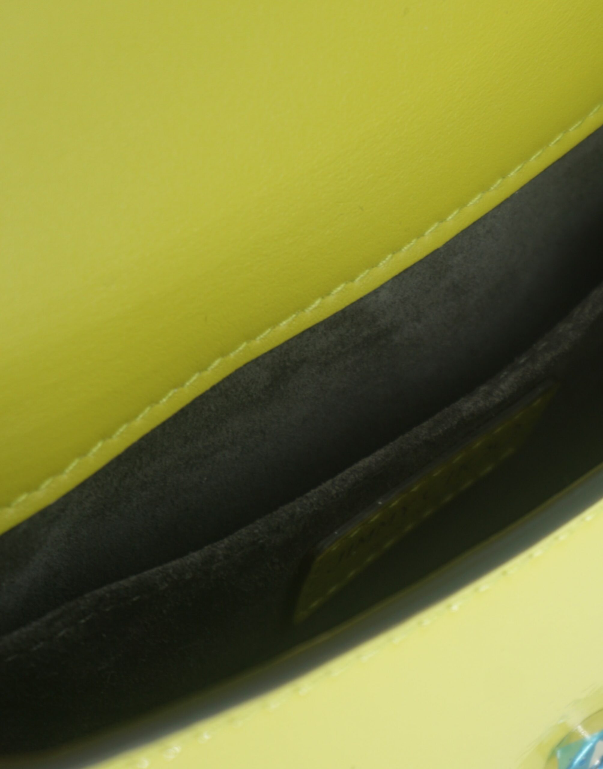 Jimmy Choo Lime Leather Small Shoulder Yellow Bag