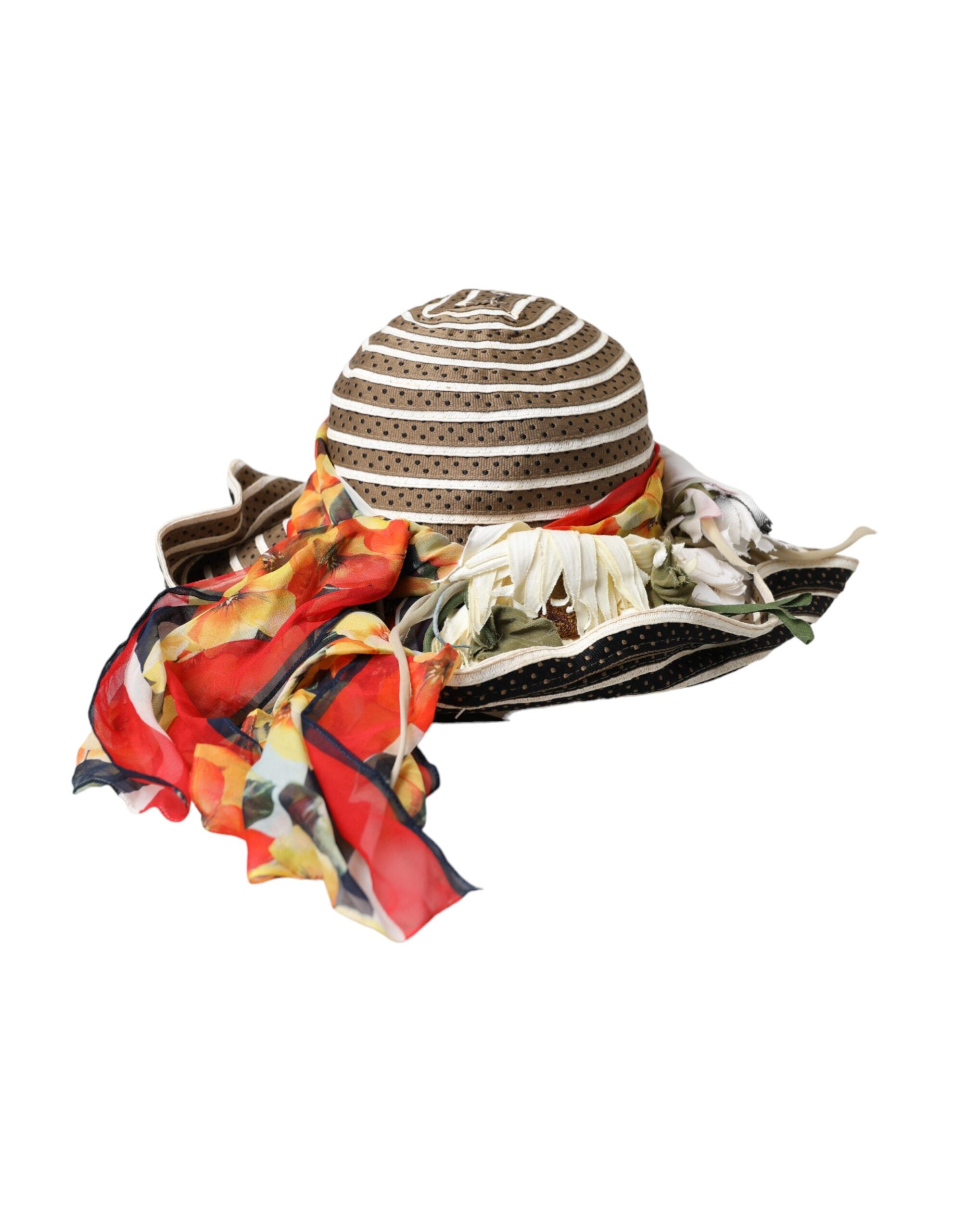 Dolce & Gabbana Fantasy Wide Brim Floppy Multicolor Hat