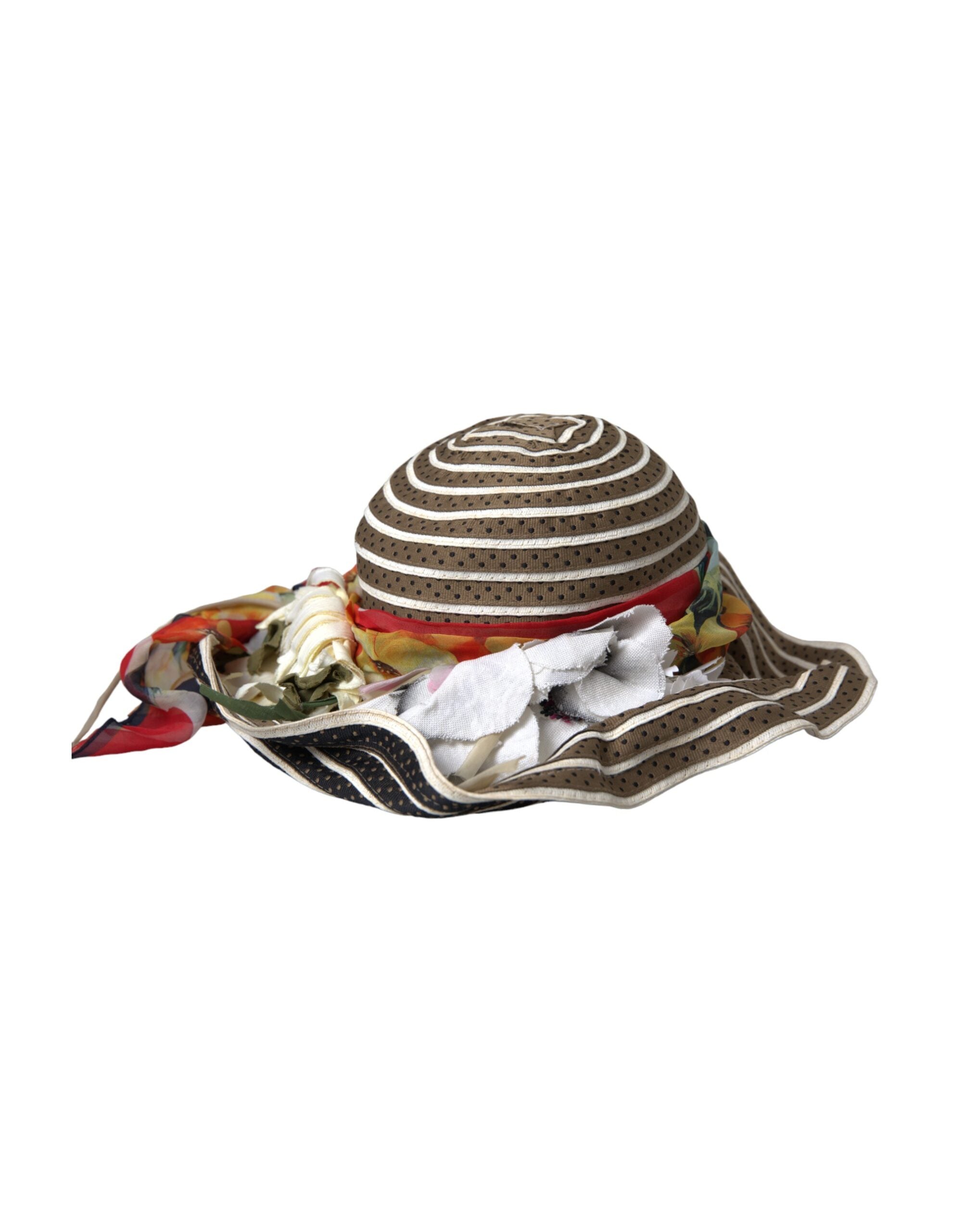 Dolce & Gabbana Fantasy Wide Brim Floppy Multicolor Hat
