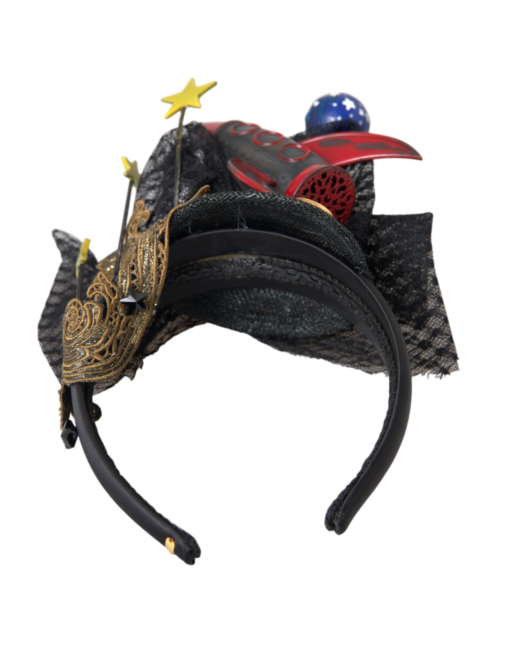 Dolce & Gabbana Missile Rocket Crystal Stars Headband Multicolor Diadem