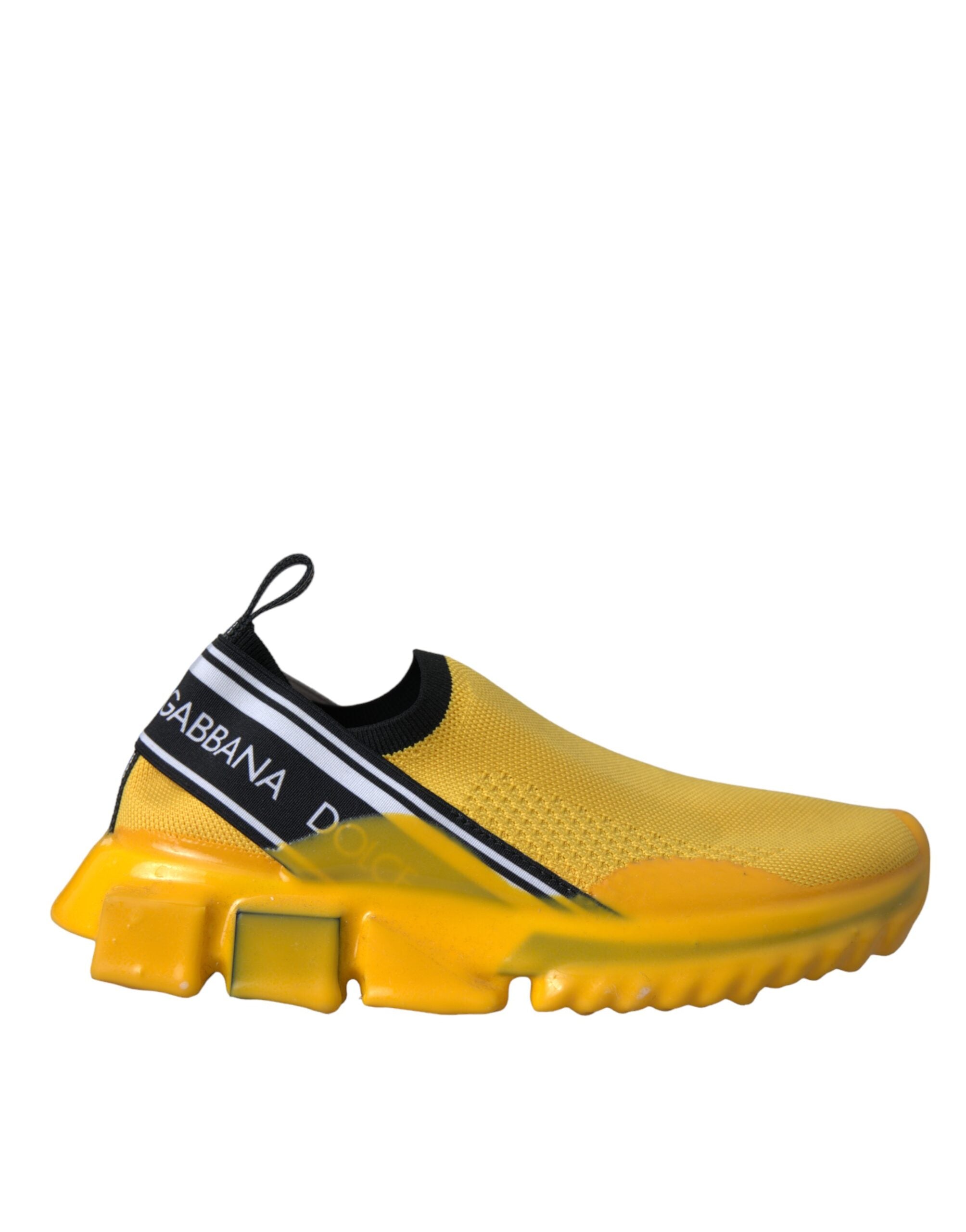 Dolce & Gabbana Yellow Sorrento Slip On Sneakers Women Shoes Glam Steals