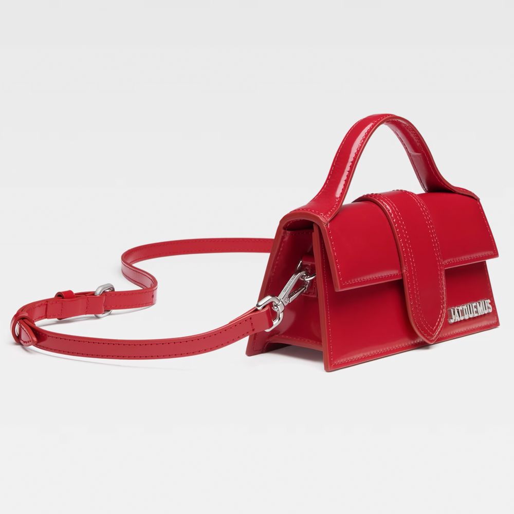 Jacquemus Leather Crossbody Red Bag