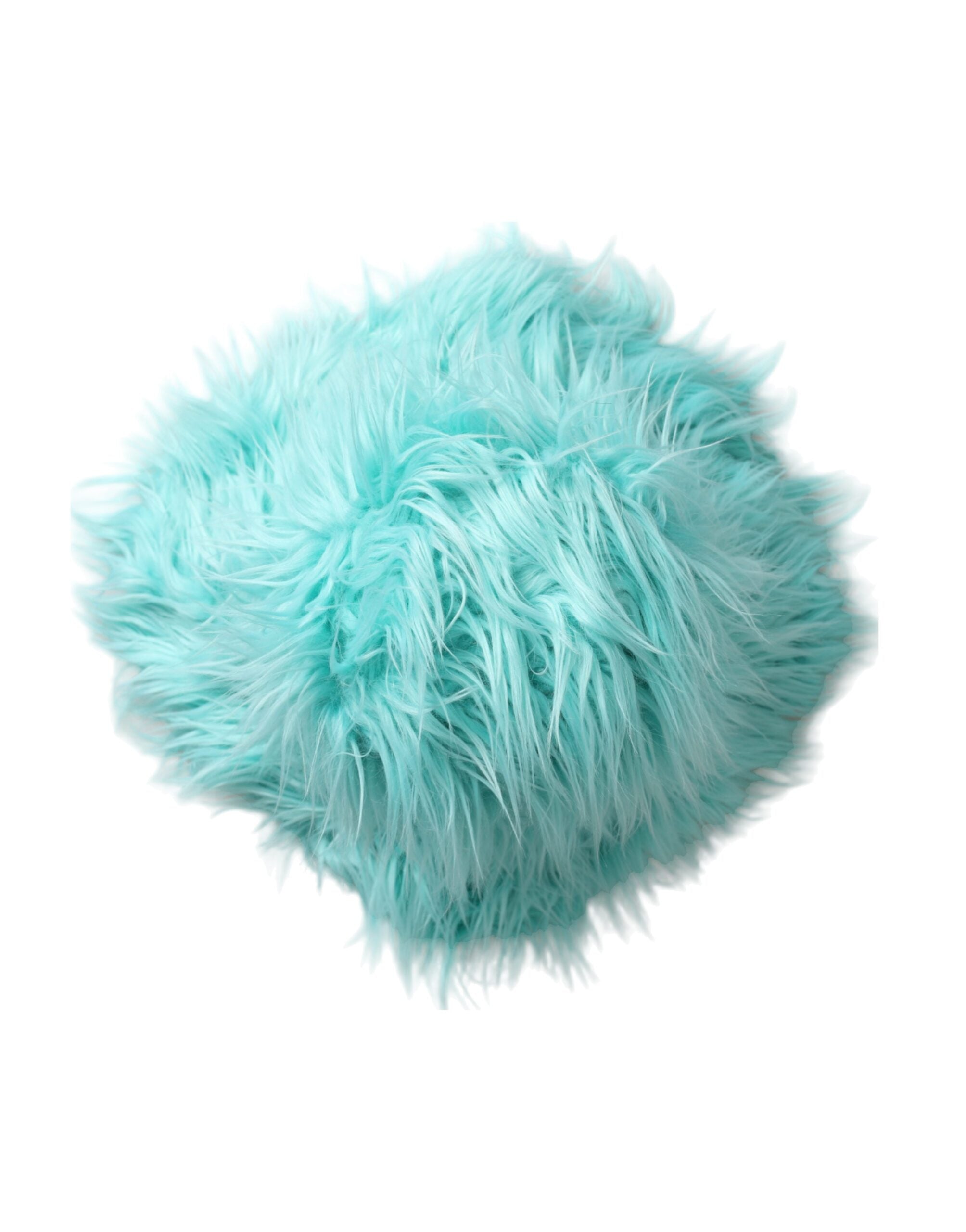 Dolce & Gabbana Acrylic Fur Womens Bucket Mint Green Hat