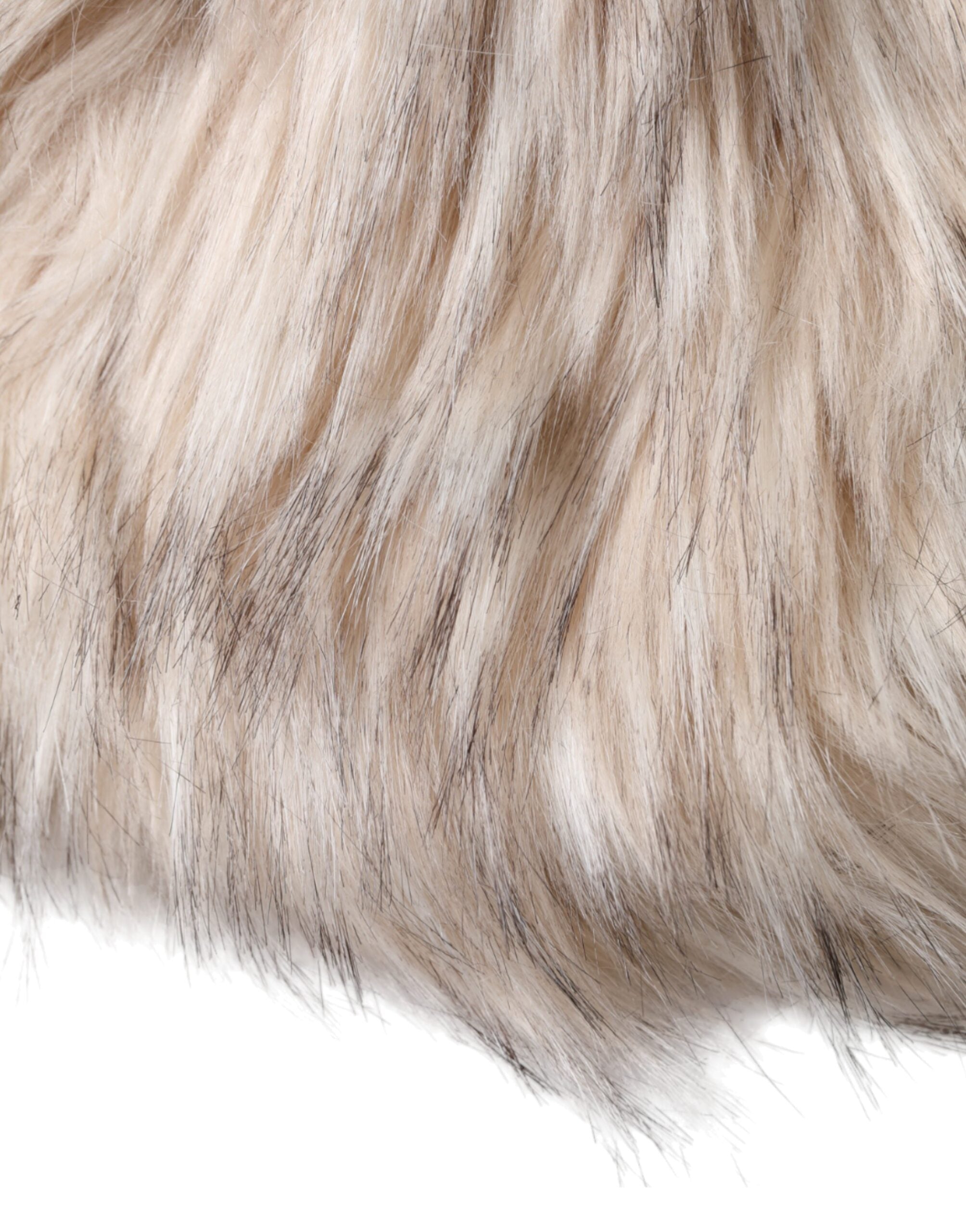 Dolce & Gabbana Acrylic Fur Women Bucket Beige Hat