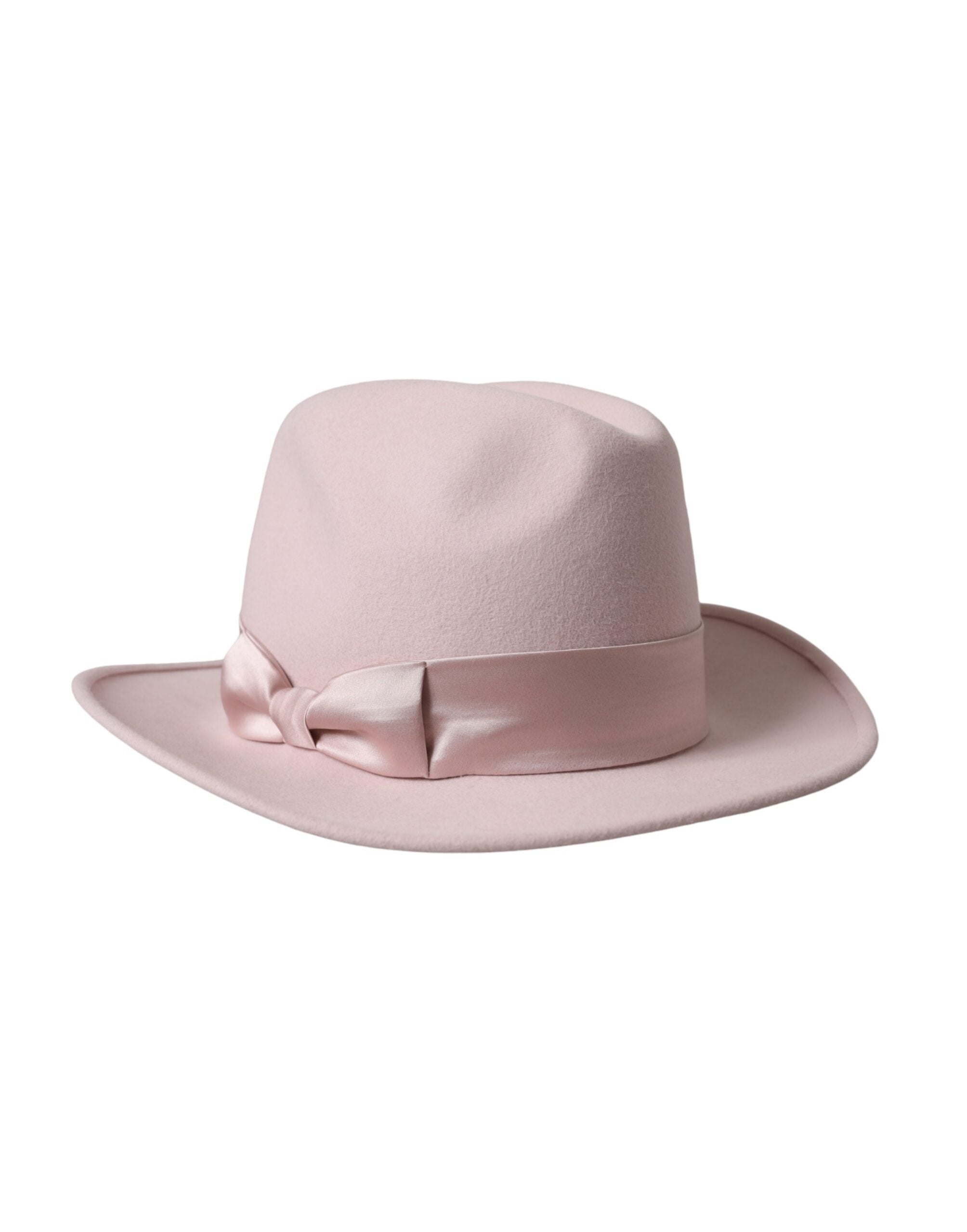Dolce & Gabbana Rabbit Fedora Tril Women Pink Hat