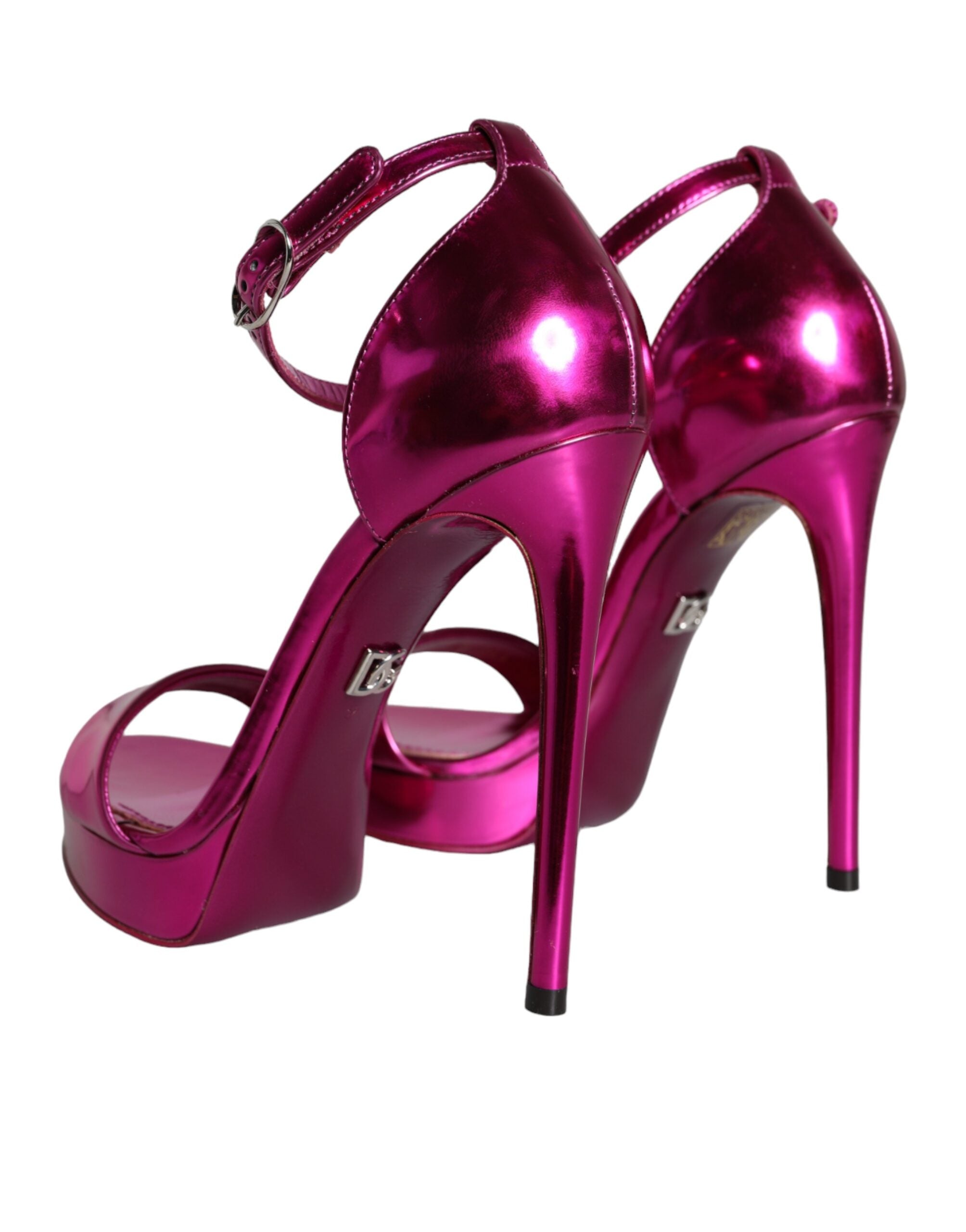 Dolce & Gabbana Fuchsia Keira Heels Ankle Strap Sandals Shoes