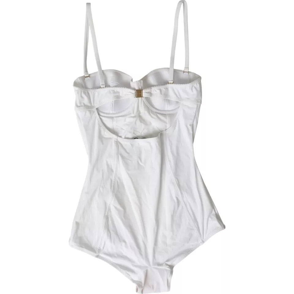 Dolce & Gabbana Swimsuit One Piece Women Beachwear White Bikini