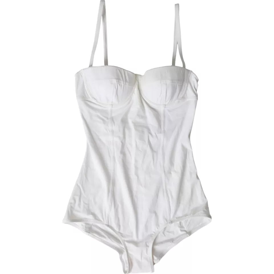Dolce & Gabbana Swimsuit One Piece Women Beachwear White Bikini