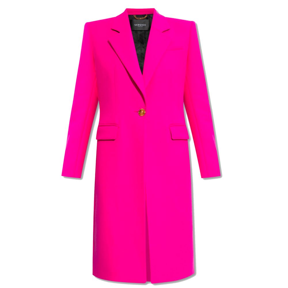 Versace Viscose Jackets & Fuchsia Coat