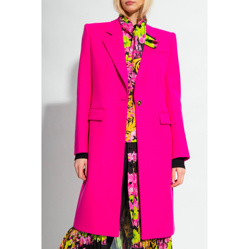 Versace Viscose Jackets & Fuchsia Coat