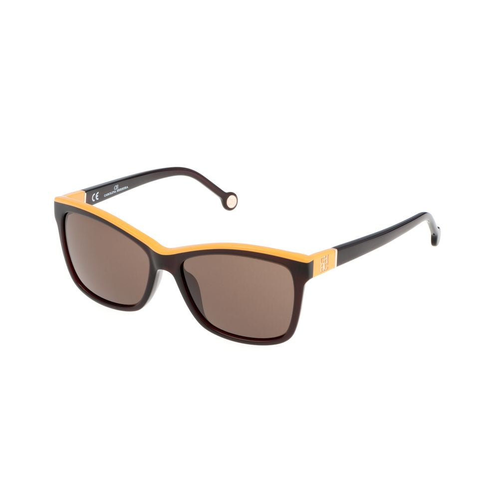 Carolina Herrera Acetate Brown Sunglasses