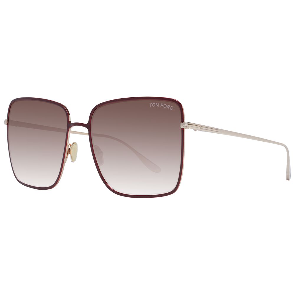 Tom Ford Women Burgundy Sunglasses