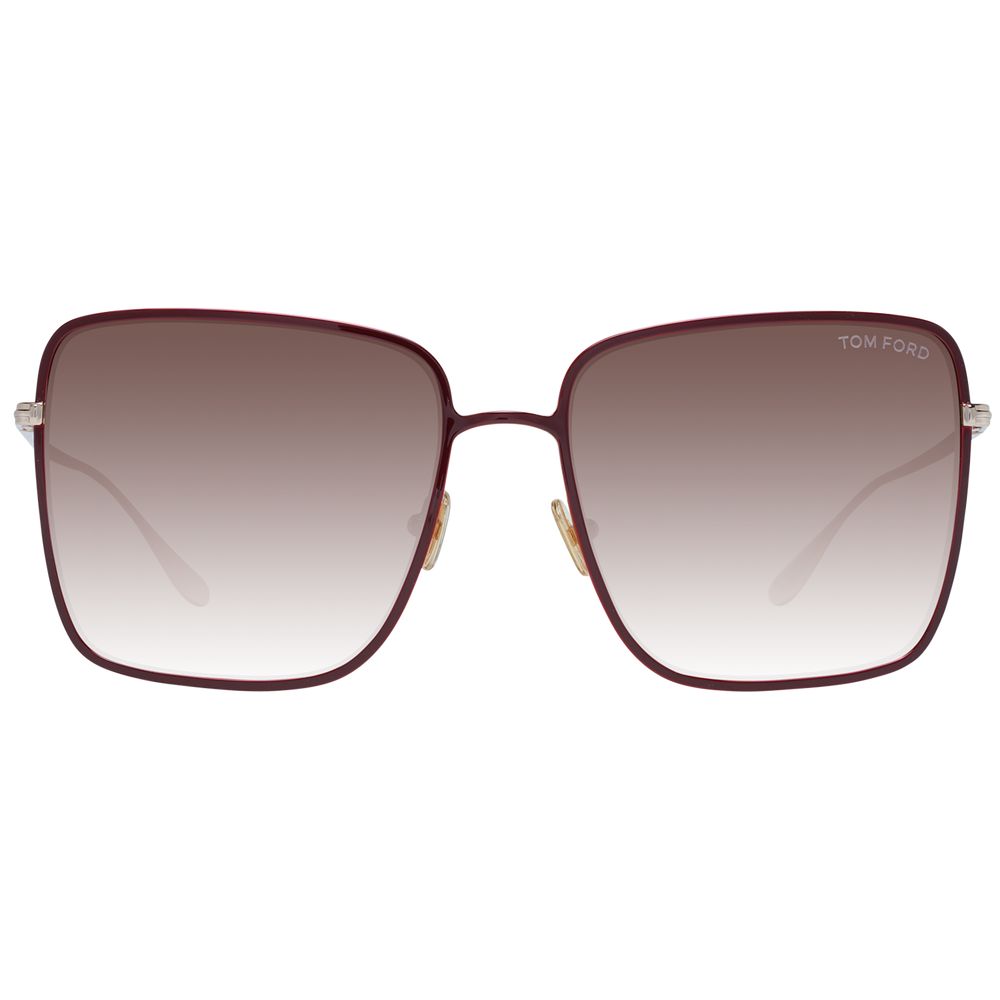 Tom Ford Women Burgundy Sunglasses
