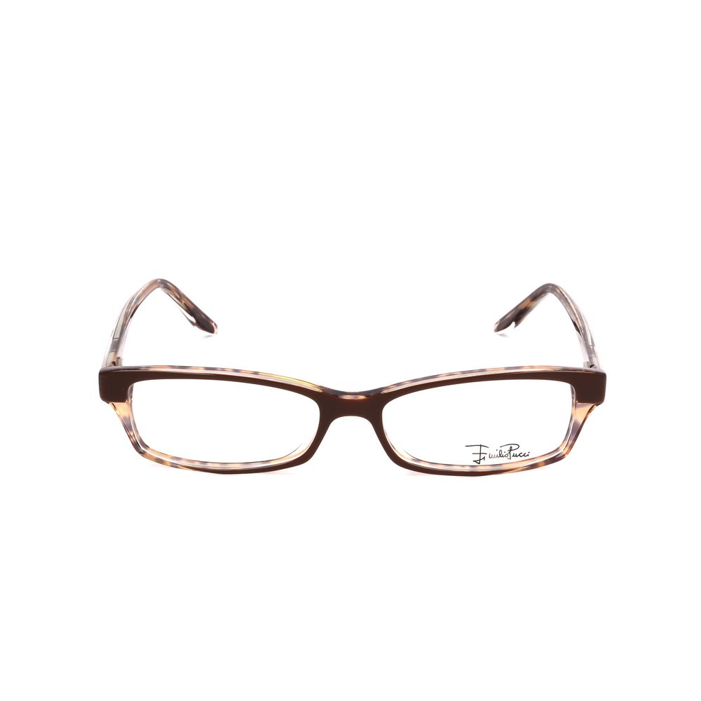 Emilio Pucci Plastic Brown Frame