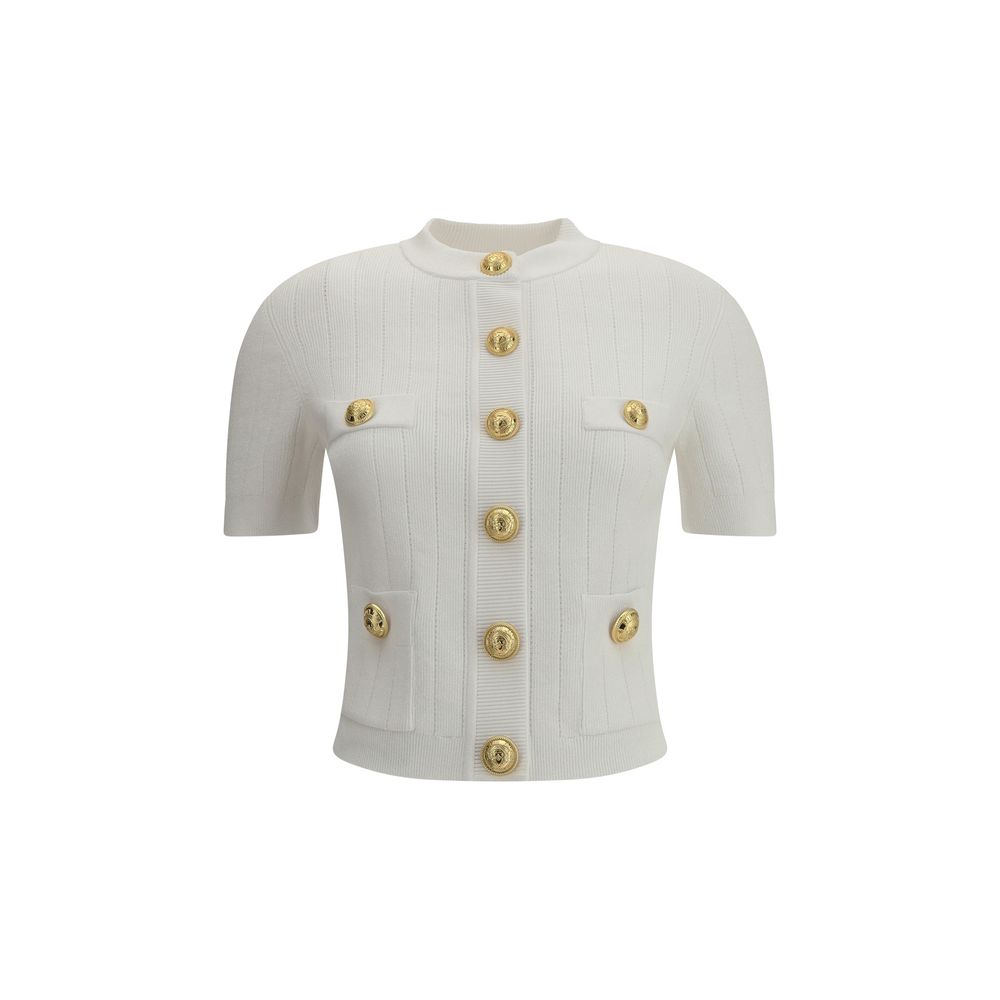 Balmain Cardigan Whit Botton