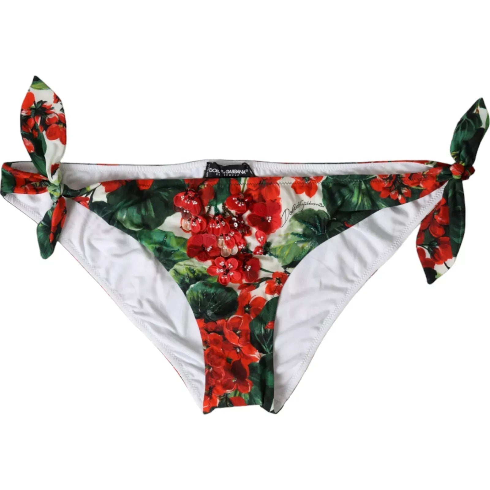 Dolce & Gabbana Geranium Swim Bottom Beachwear Multicolor Bikini