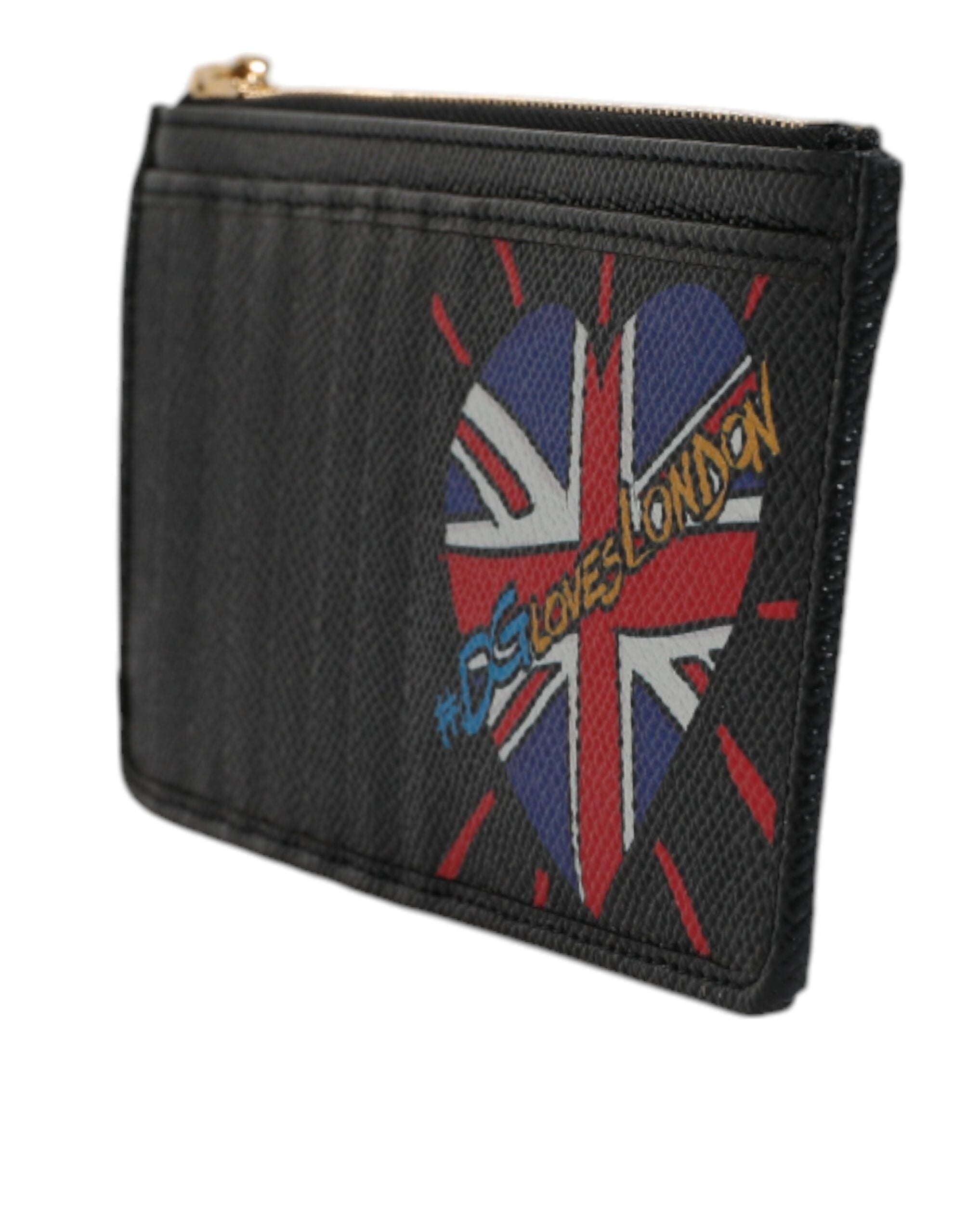 Dolce & Gabbana Leather #Dgloveslondon Cardholder Case Black Wallet