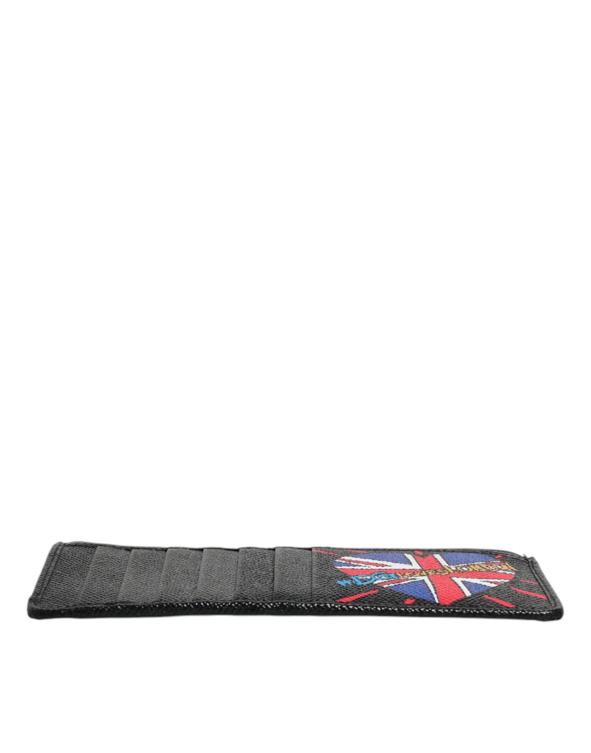 Dolce & Gabbana Leather #Dgloveslondon Cardholder Case Black Wallet