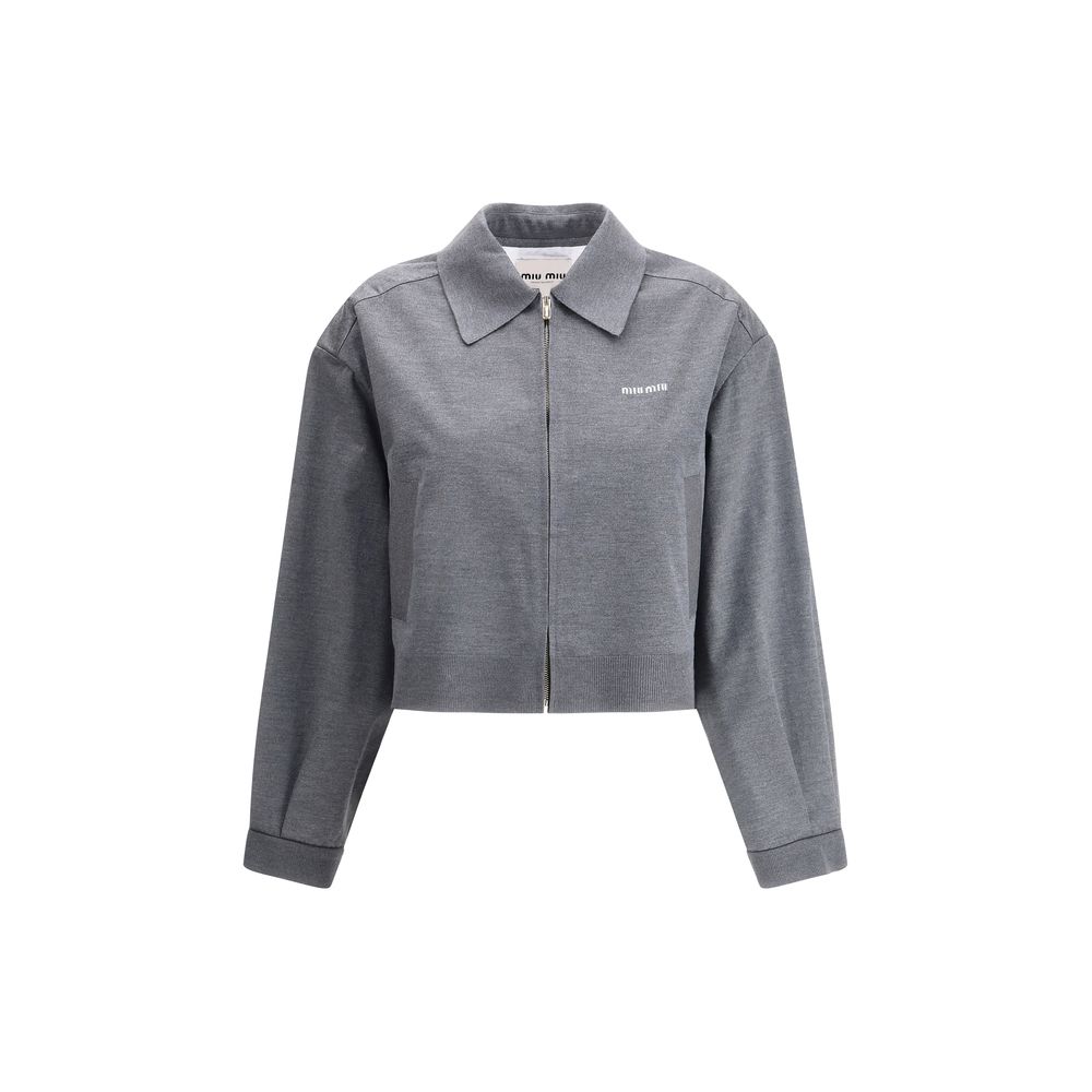 Miu Miu Mélange Zip Jacket