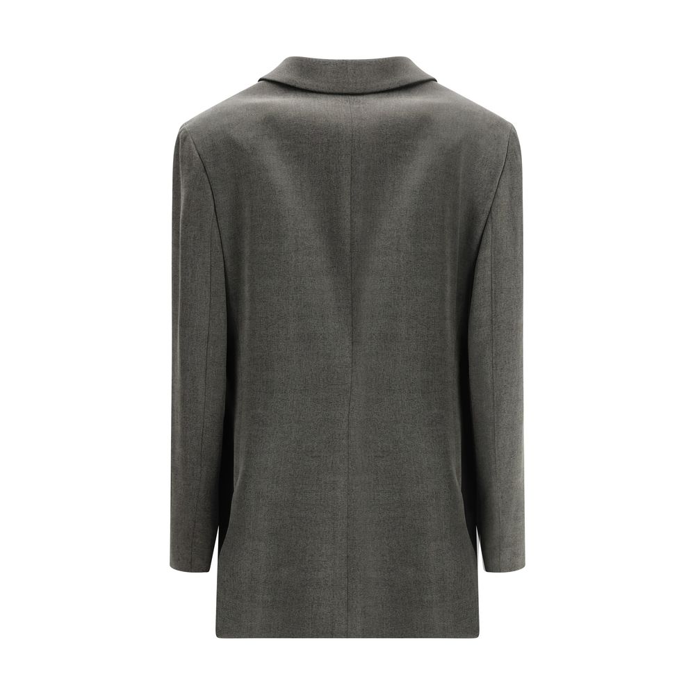Giorgio Armani Double-Breasted Satin Blazer