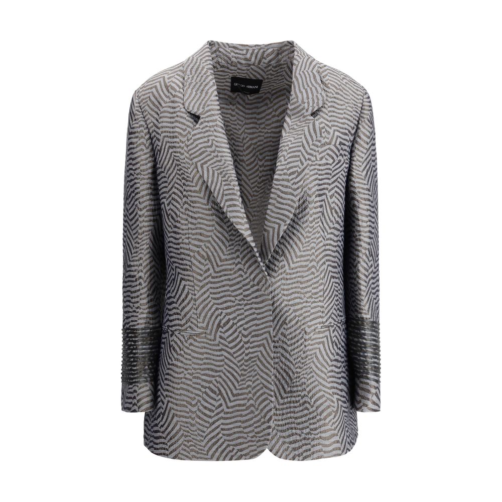 Giorgio Armani Embroidered Striped Blazer