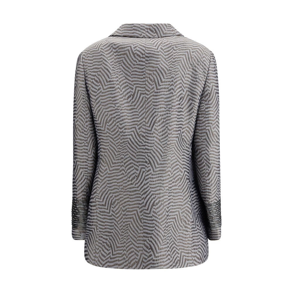Giorgio Armani Embroidered Striped Blazer