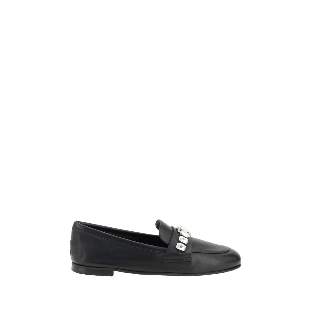 Casadei Loafers With Sparkling Embellishments