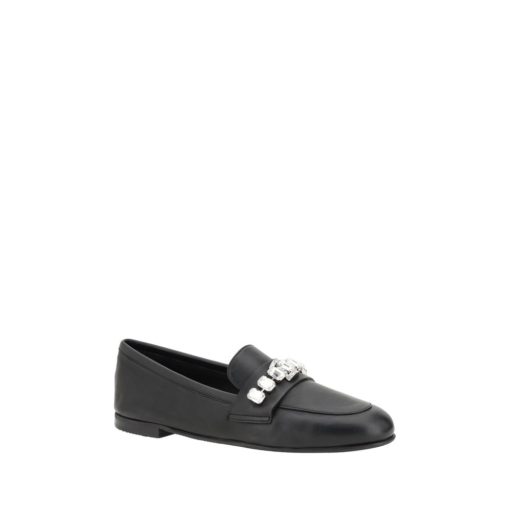 Casadei Loafers With Sparkling Embellishments